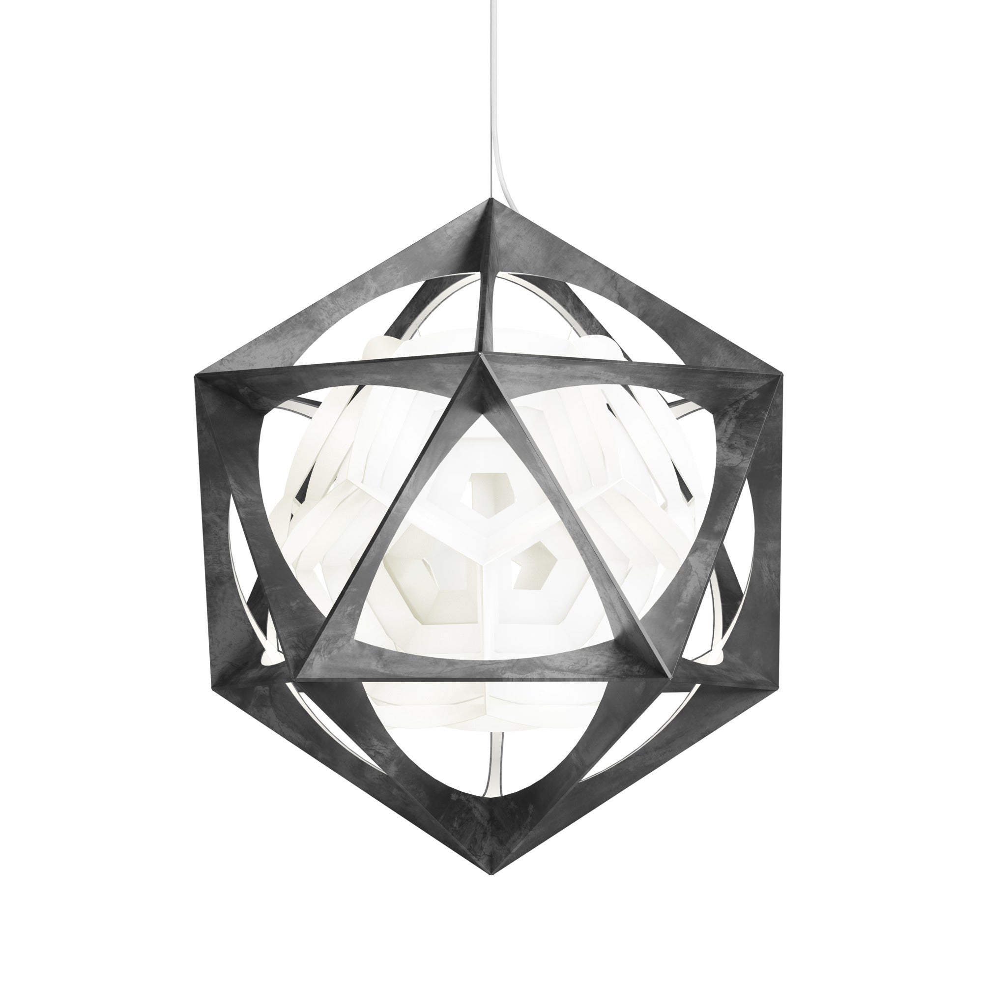 OE QUASI pendant lamp dark aluminum