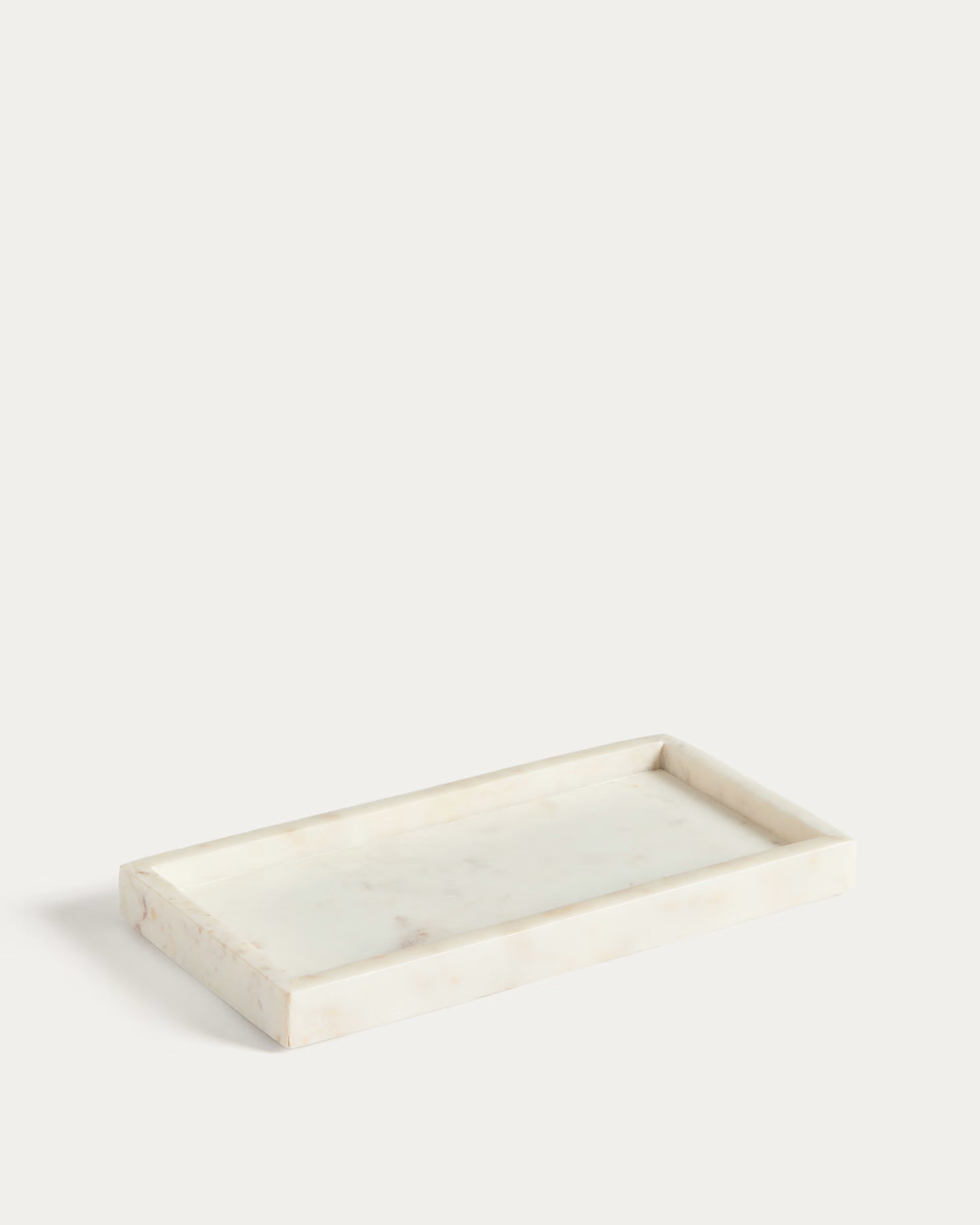 Serela Tray White Marble