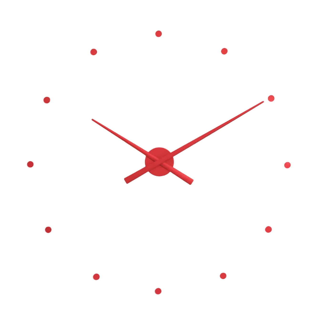 Red wall clock OJ