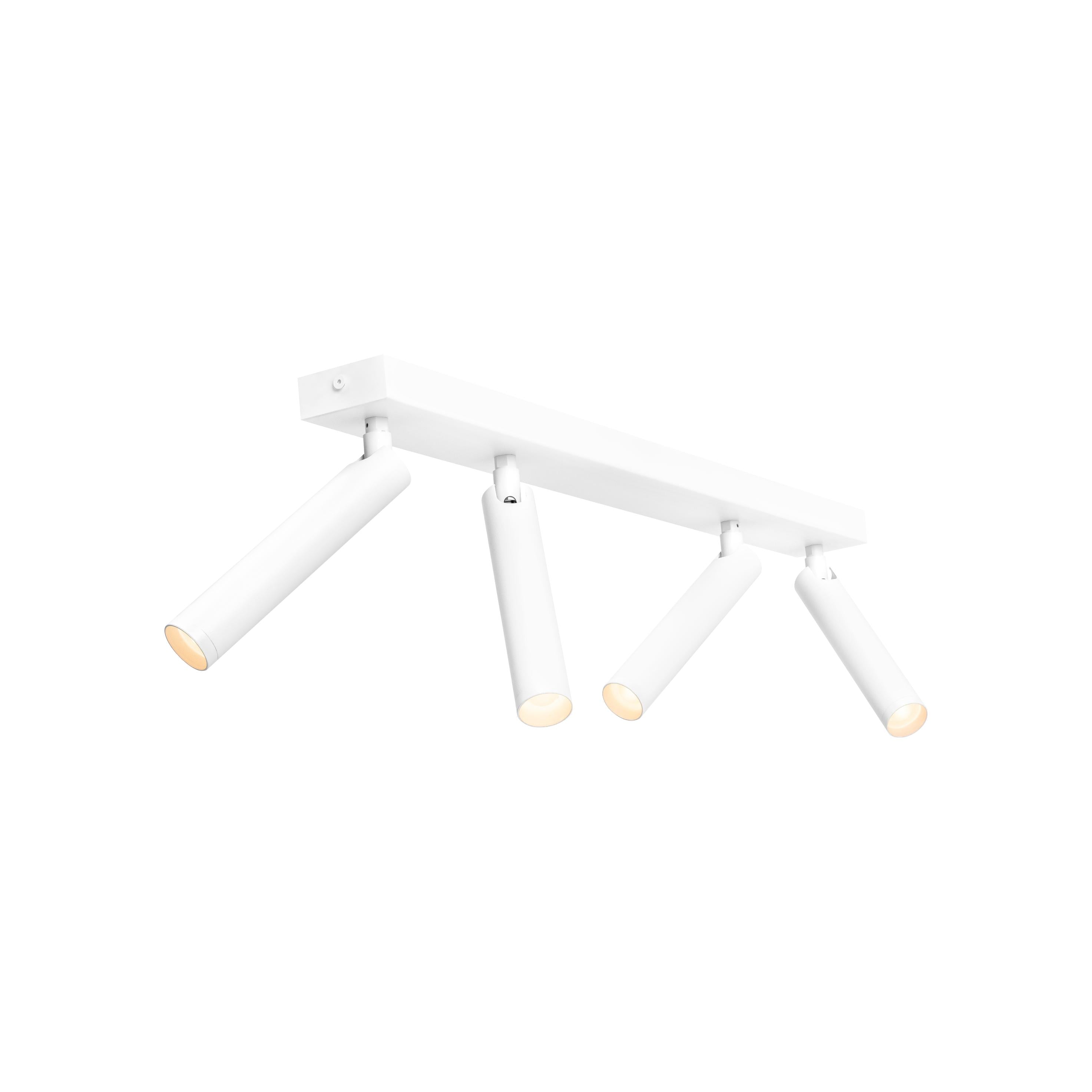ROLL 4 White Ceiling Lamp