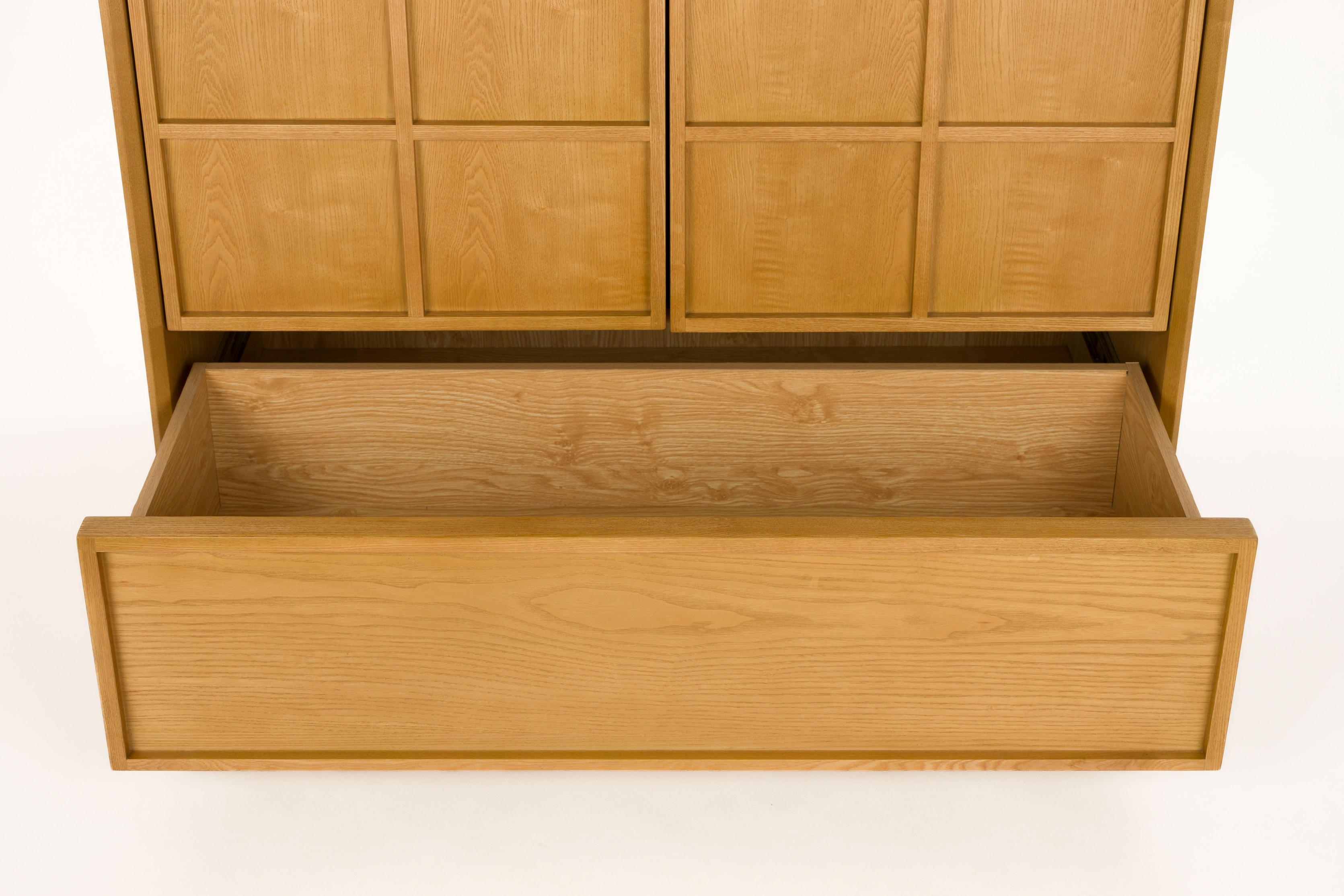RASTER Ash Veneer Wardrobe