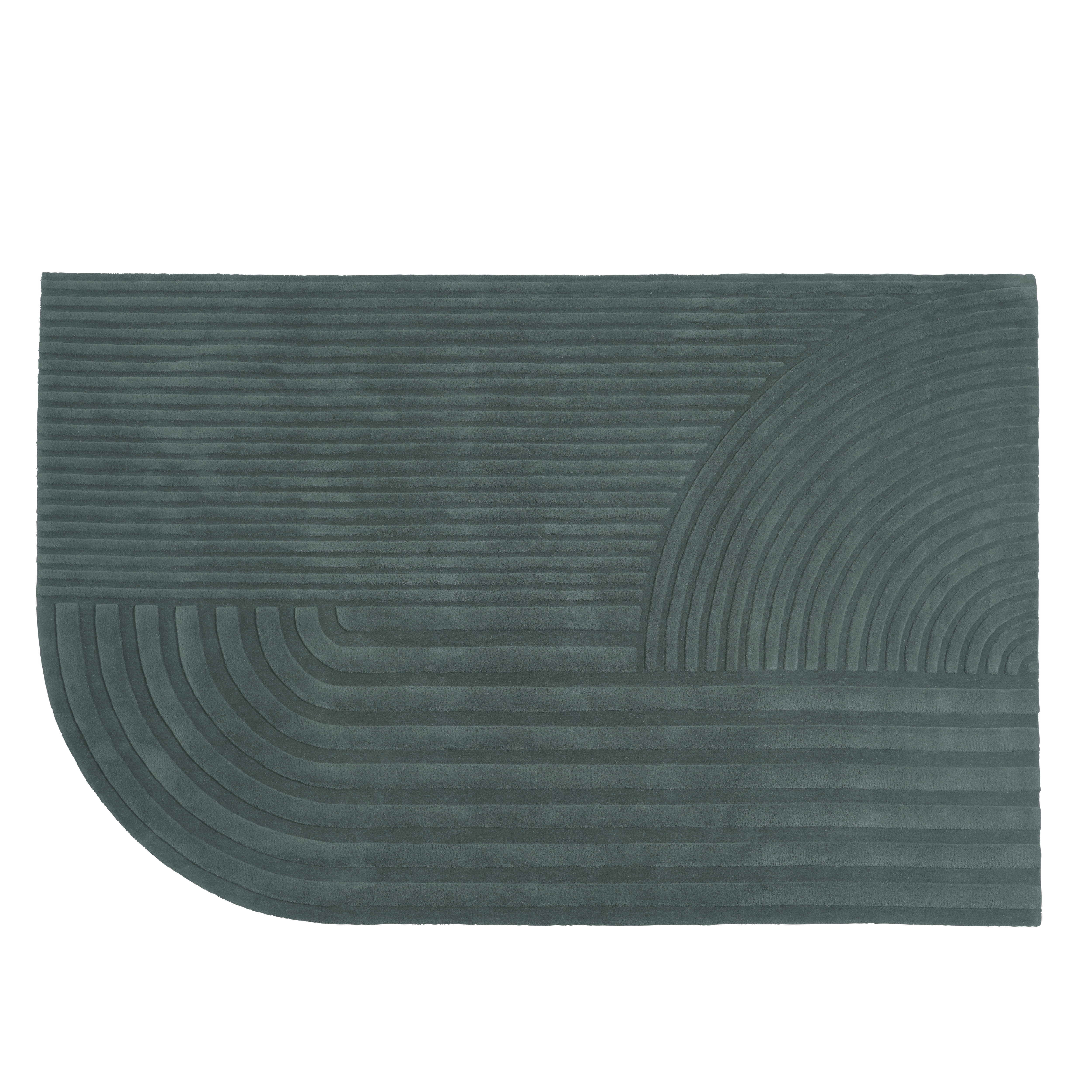 RELEVO rug dark green