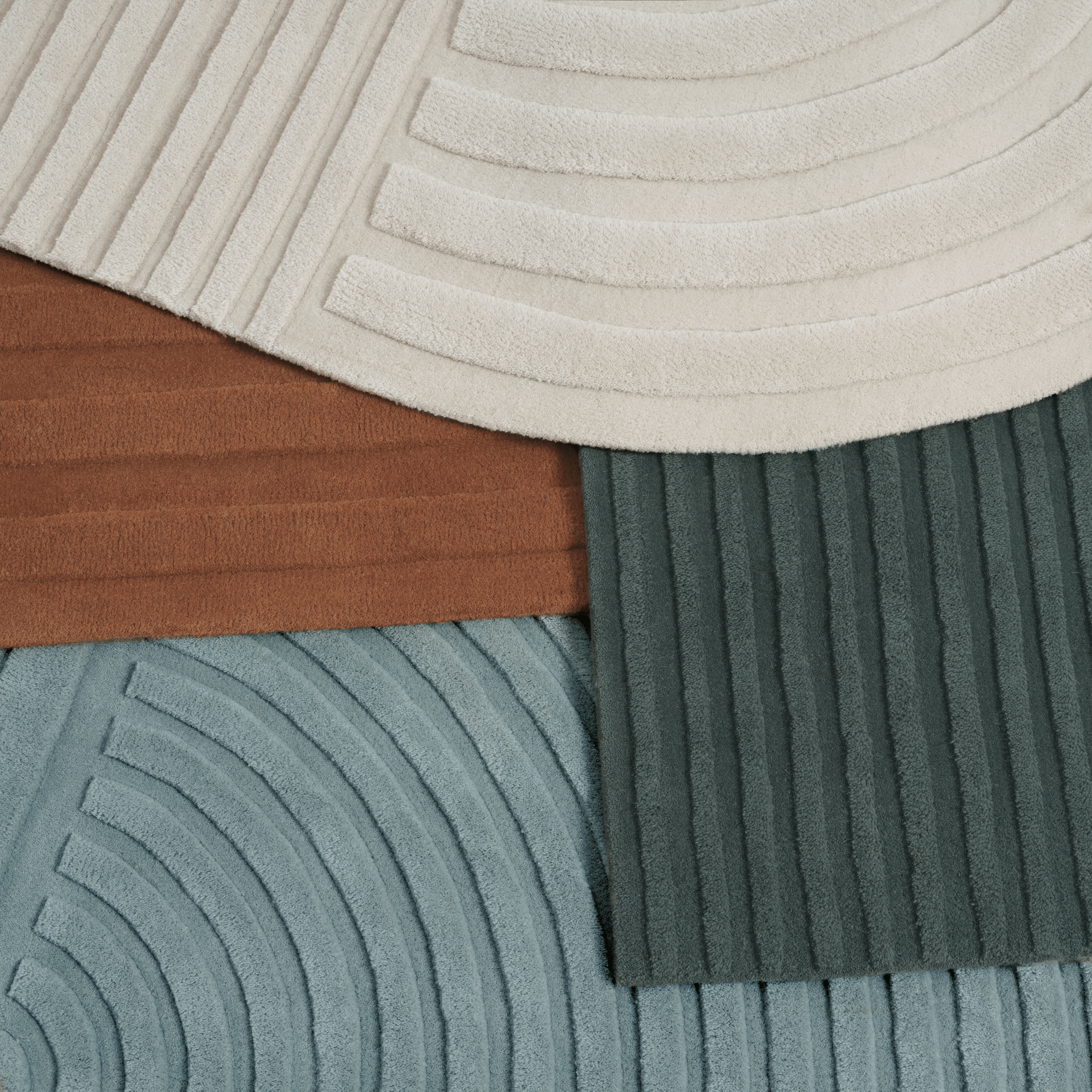 RELEVO rug dark green