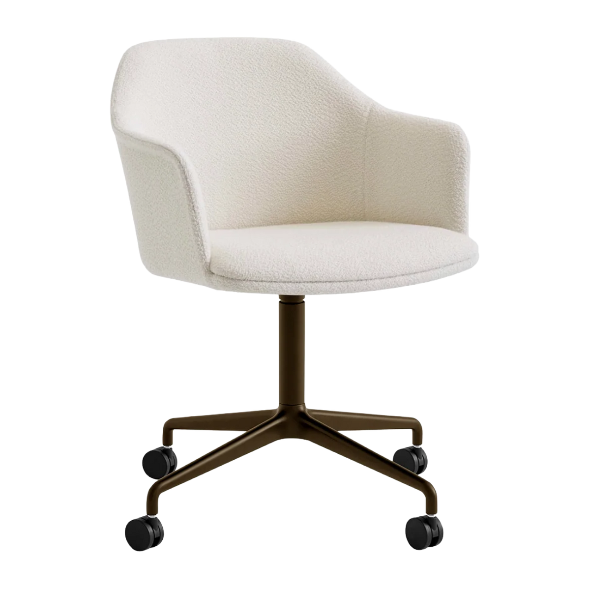 RELY HW51 office chair upholstered with a brown base