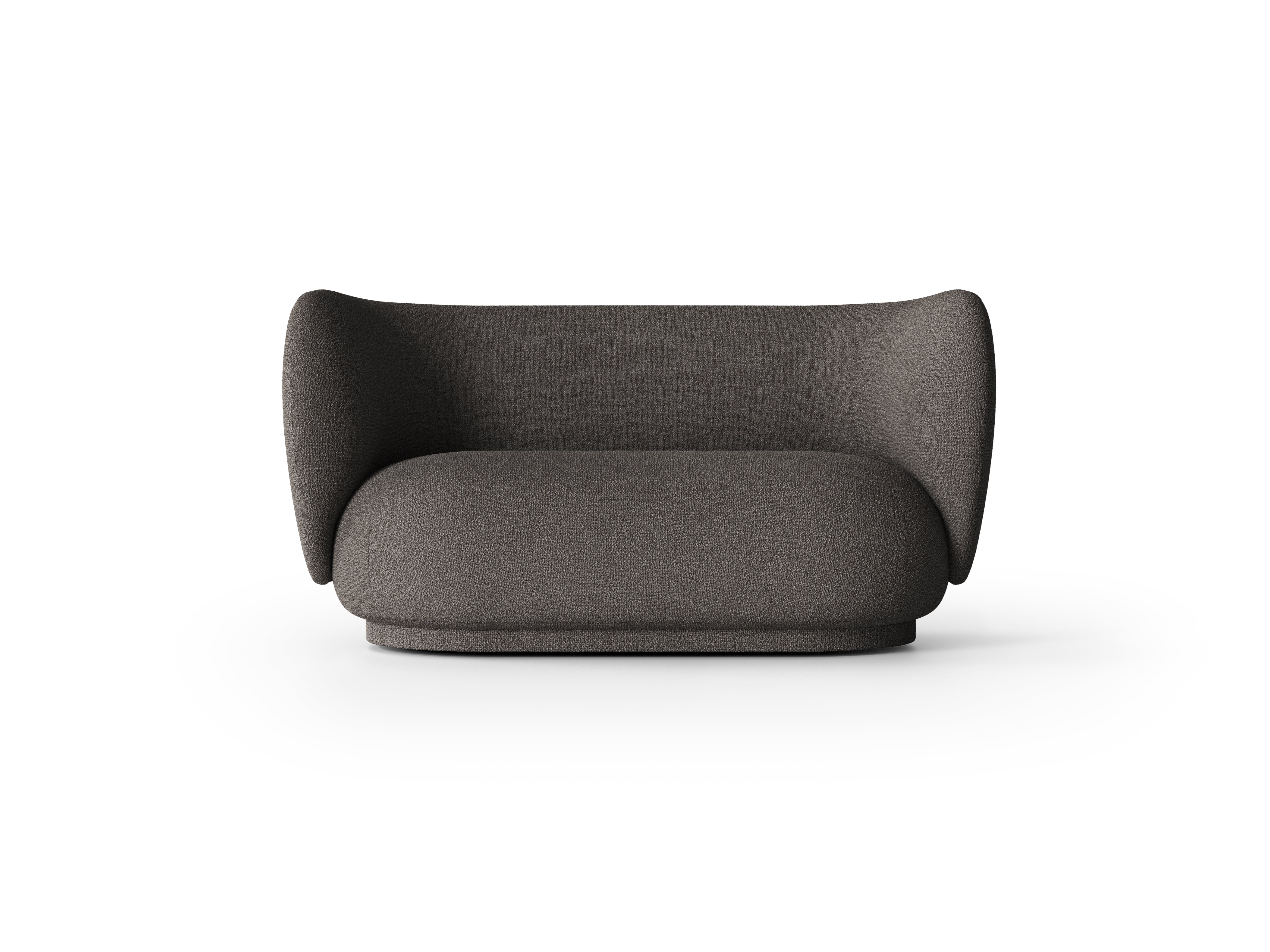 2-seater Rico upholstered sofa