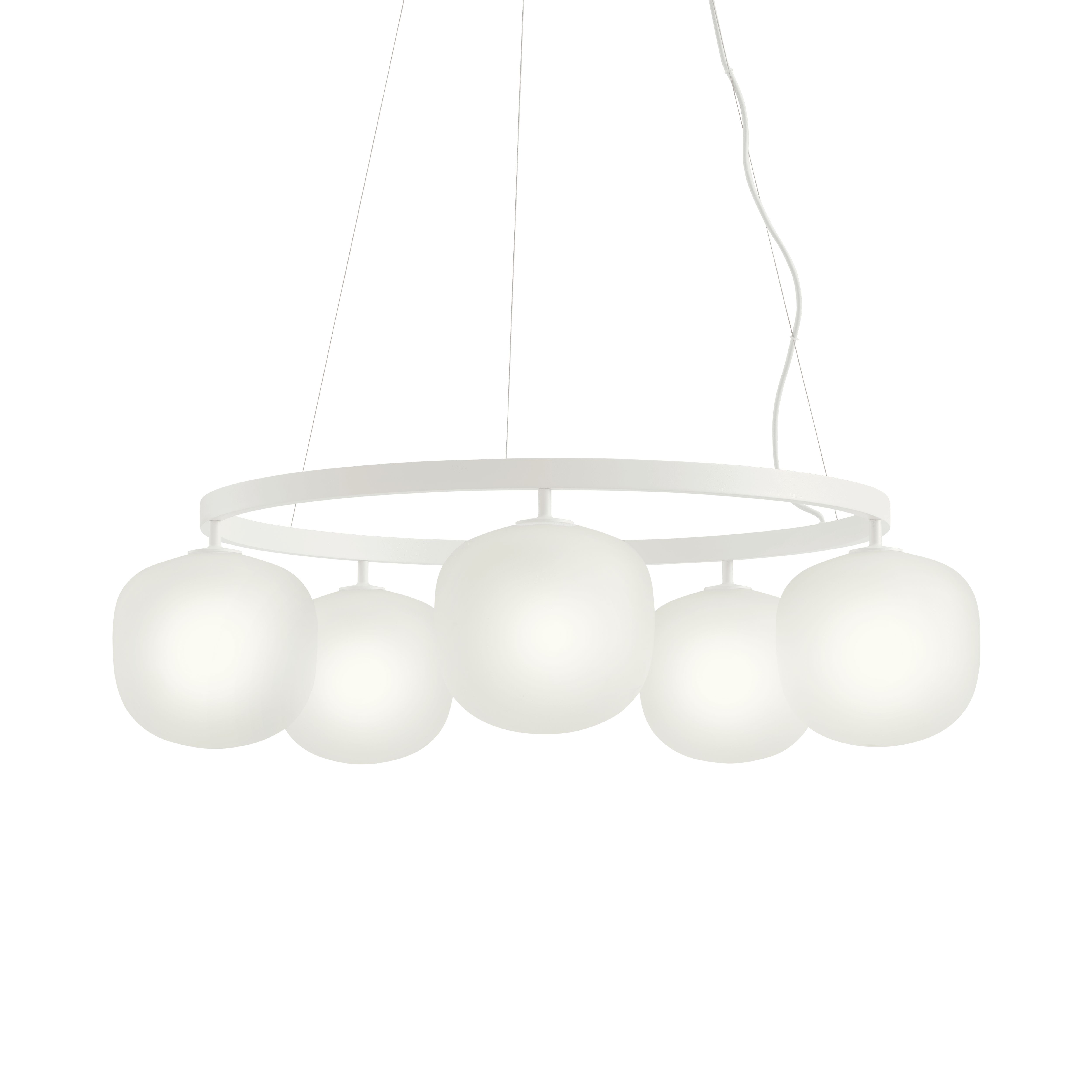 RIME white chandelier