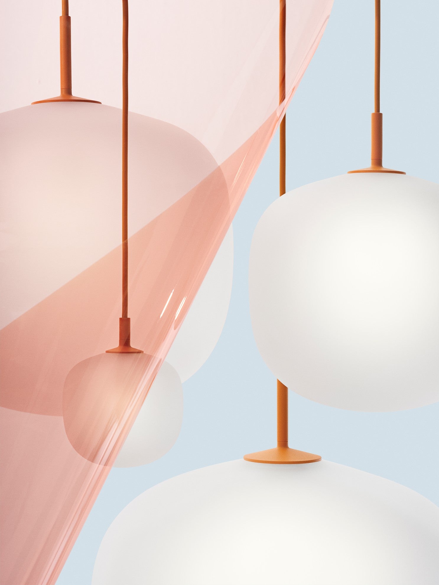 RIME orange pendant lamp