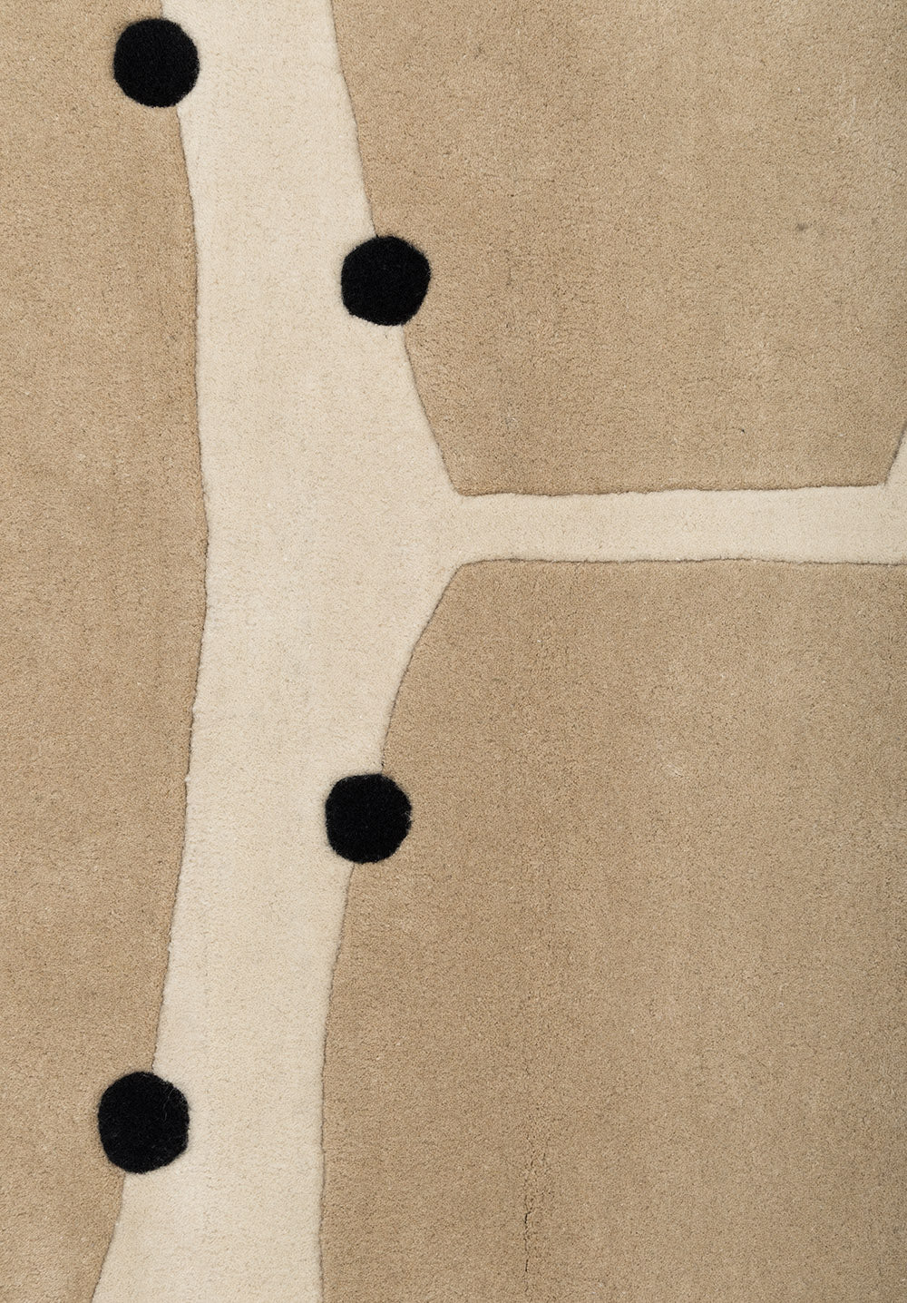 RIO Beige Rug with Brown and Black