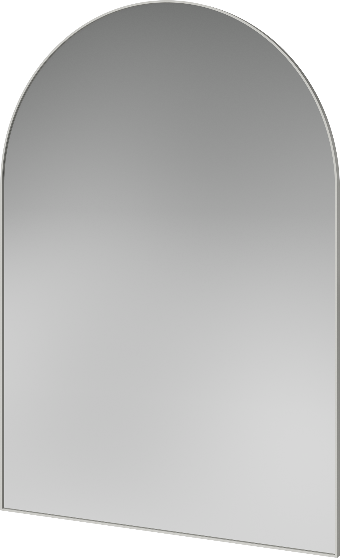 Ripple mirror with a gray frame