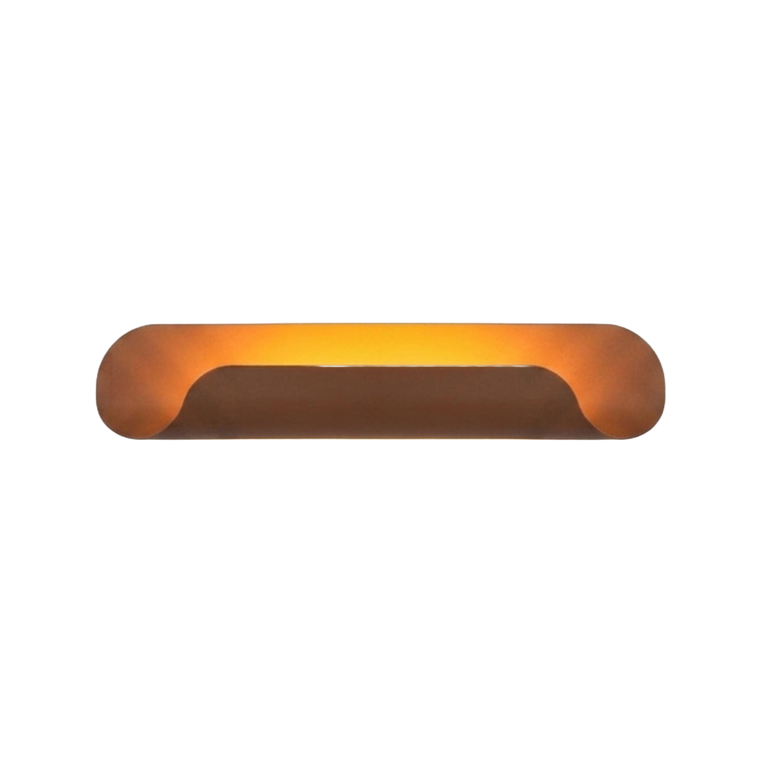 Lampa ścienna ROLL miedziany brązowy