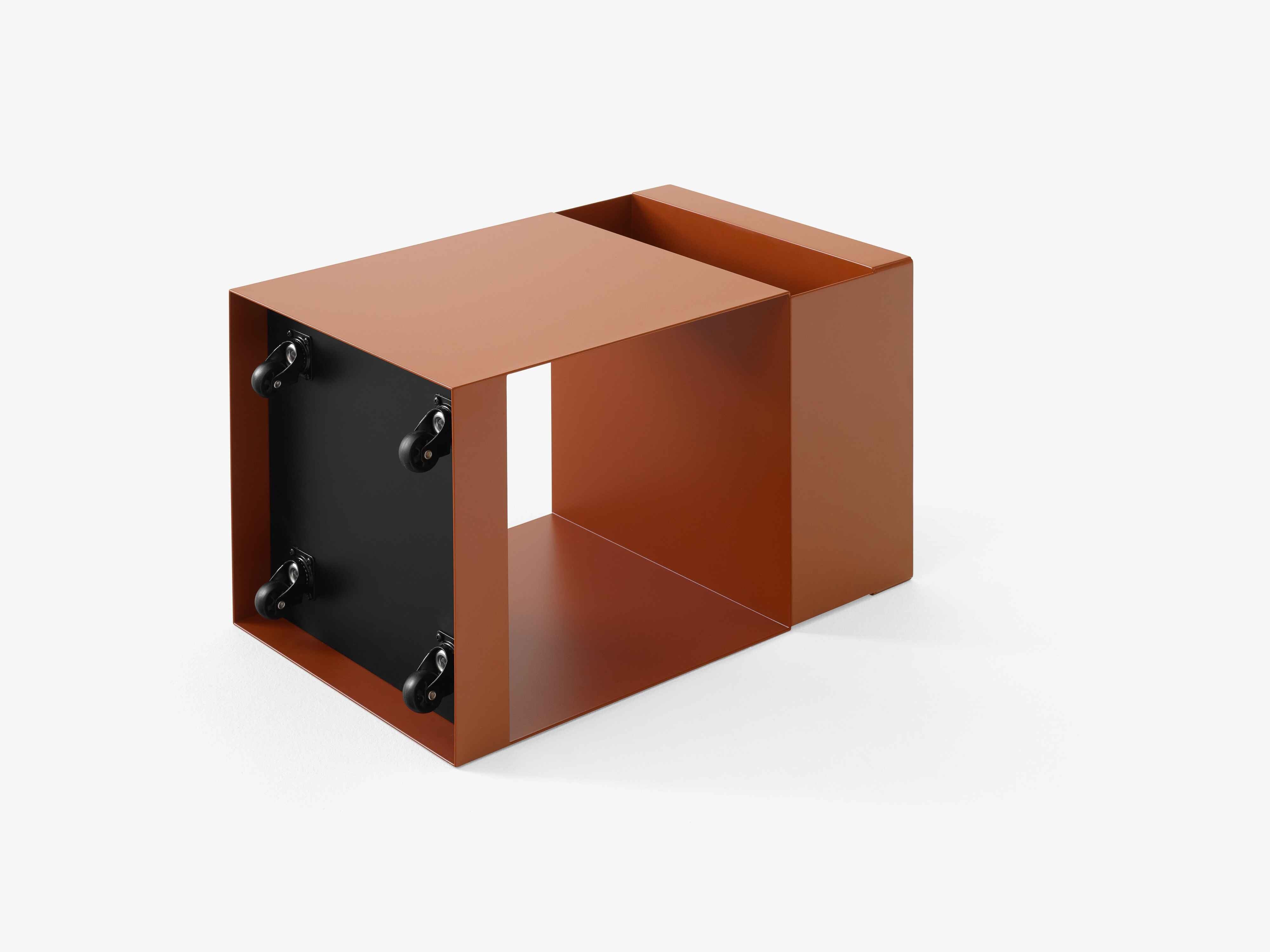 Rotate SC73 Rolling Cabinet, Wine Red