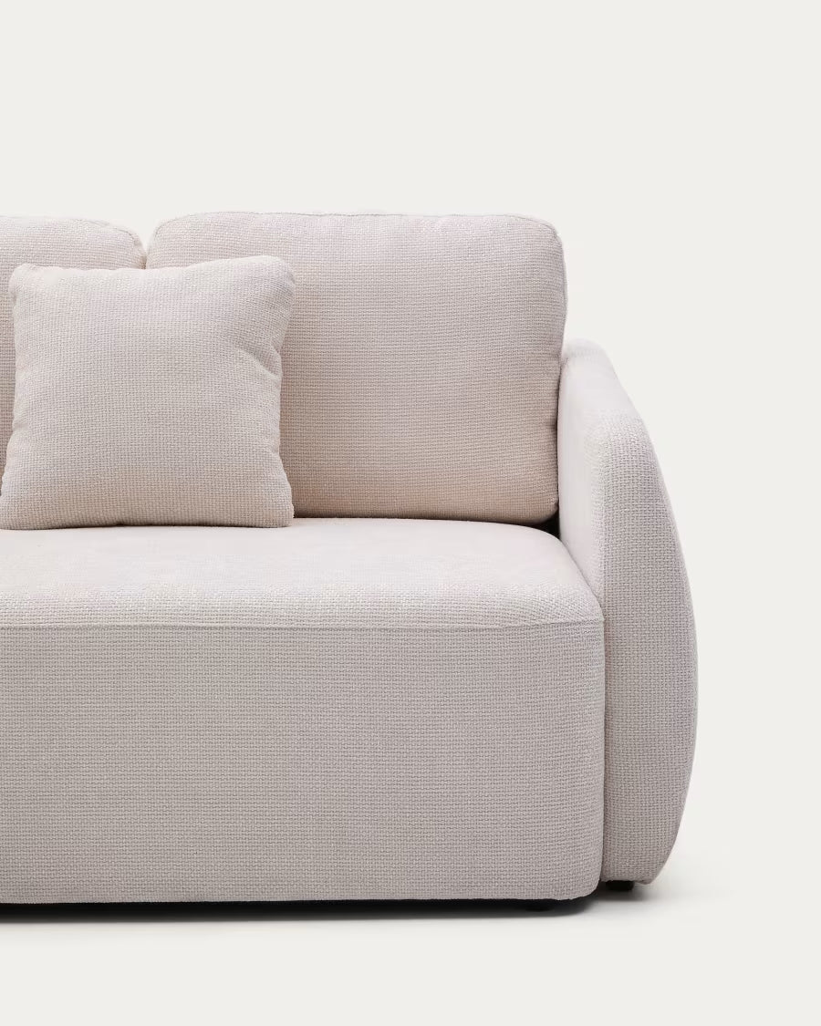 Klappsofa von 3-Personen Écru Laira