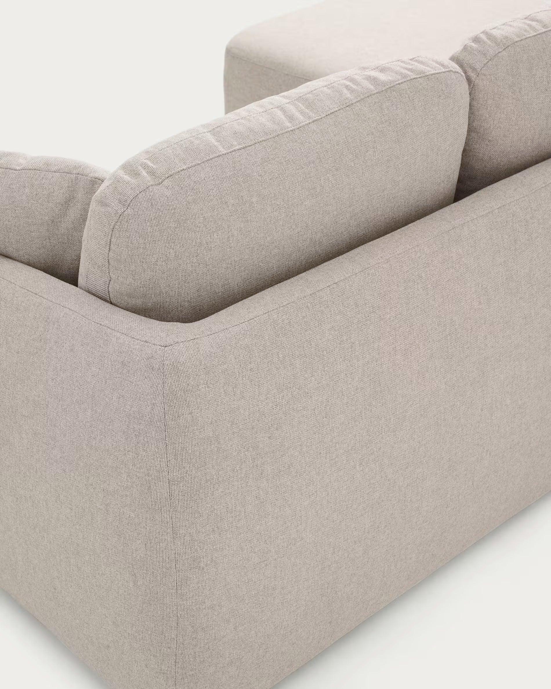 Left-sided 3-seater sofa bed LAIRA beige
