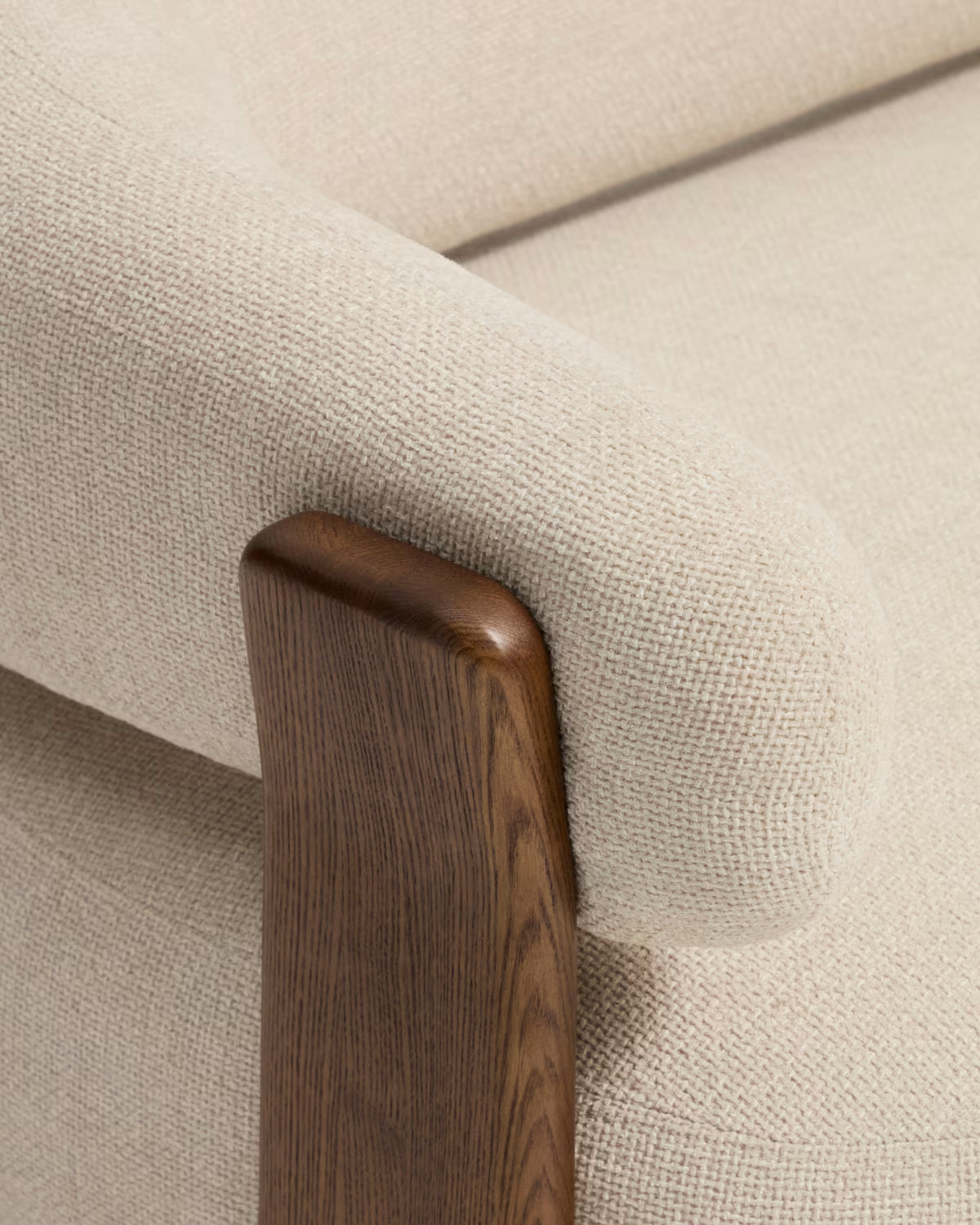 Granite Beige Two-Seater Sofa in Chenille