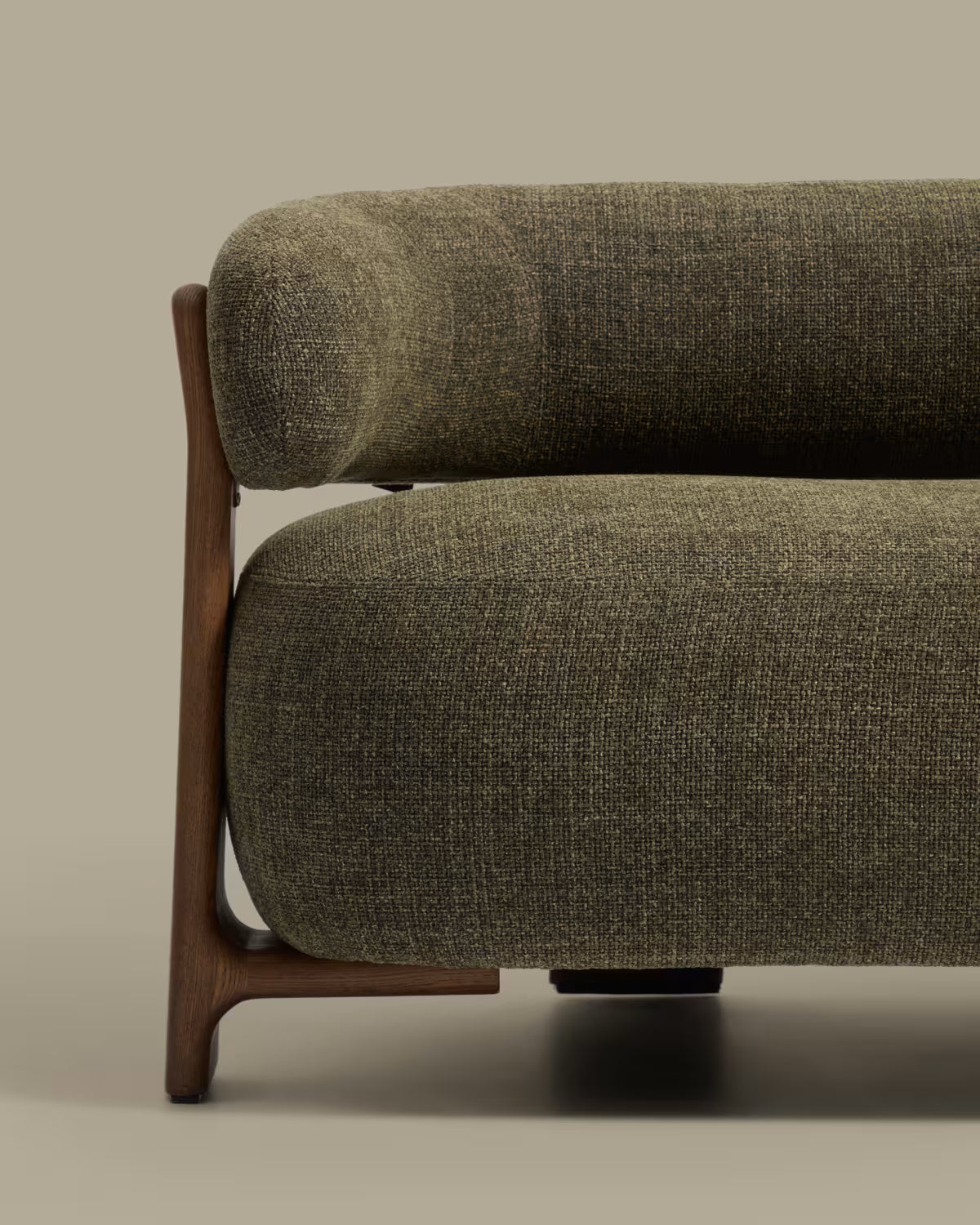 2-Seater Sofa GRANITE Green Chenille