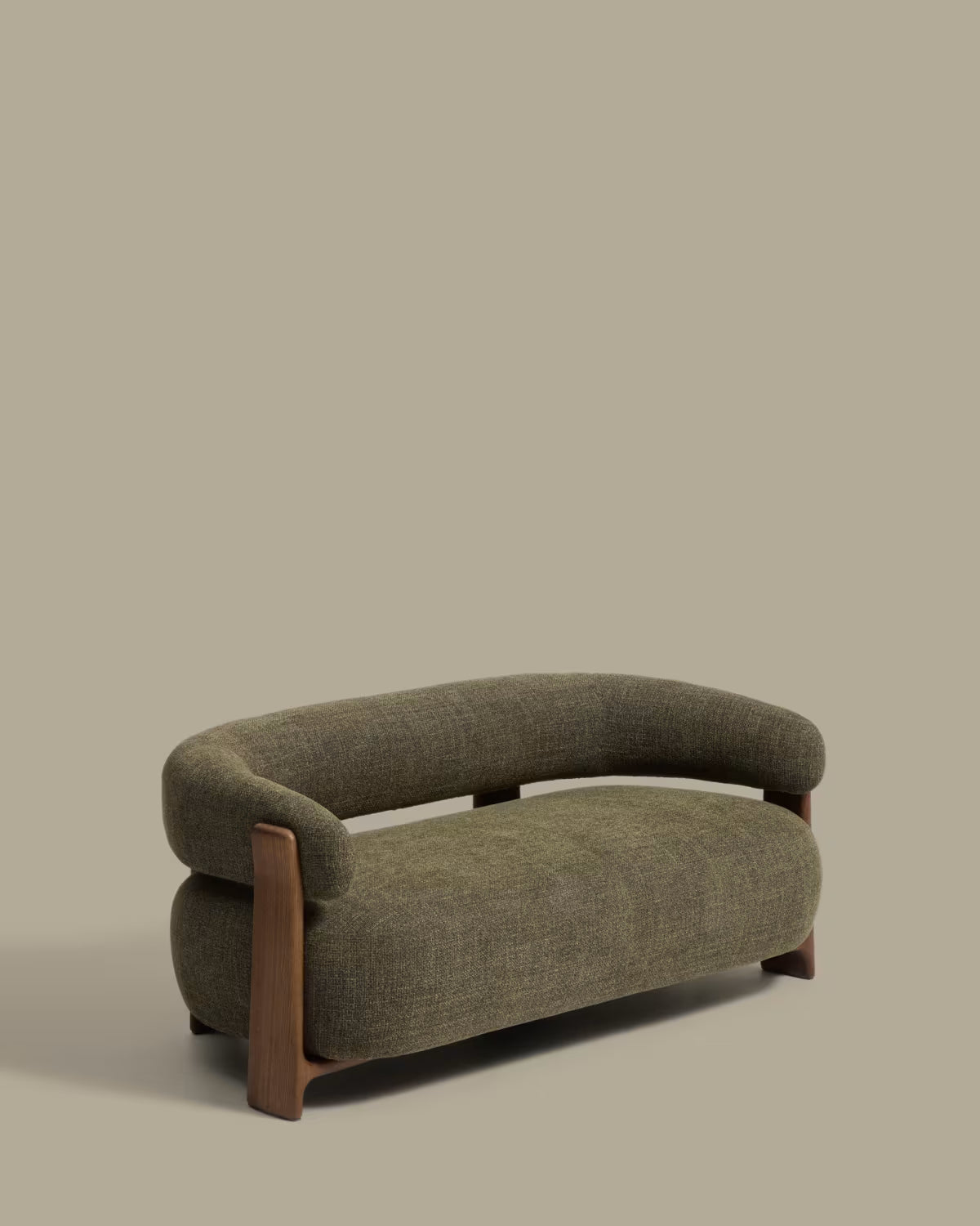 2-Seater Sofa GRANITE Green Chenille