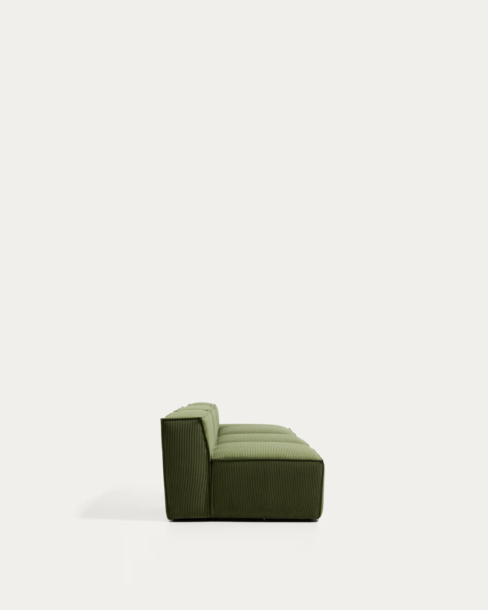 Sofa 3-osobowa prawostronna BLOK zielony sztruks