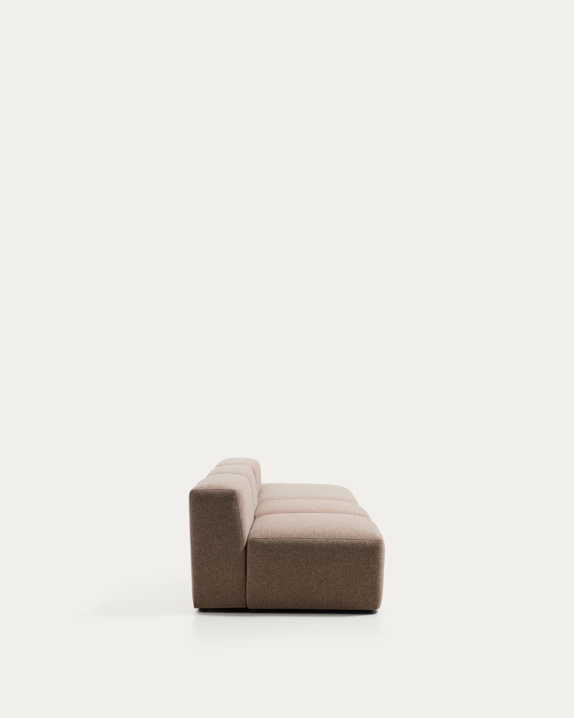 Sofa 3-osobowa prawostronna BLOK jasnobrązowy szenil