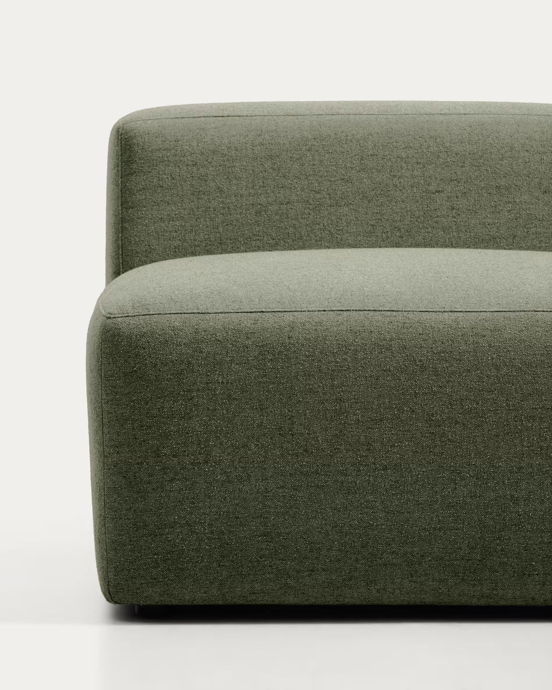 Sofa 3-osobowa prawostronna BLOK ciemnozielony szenil