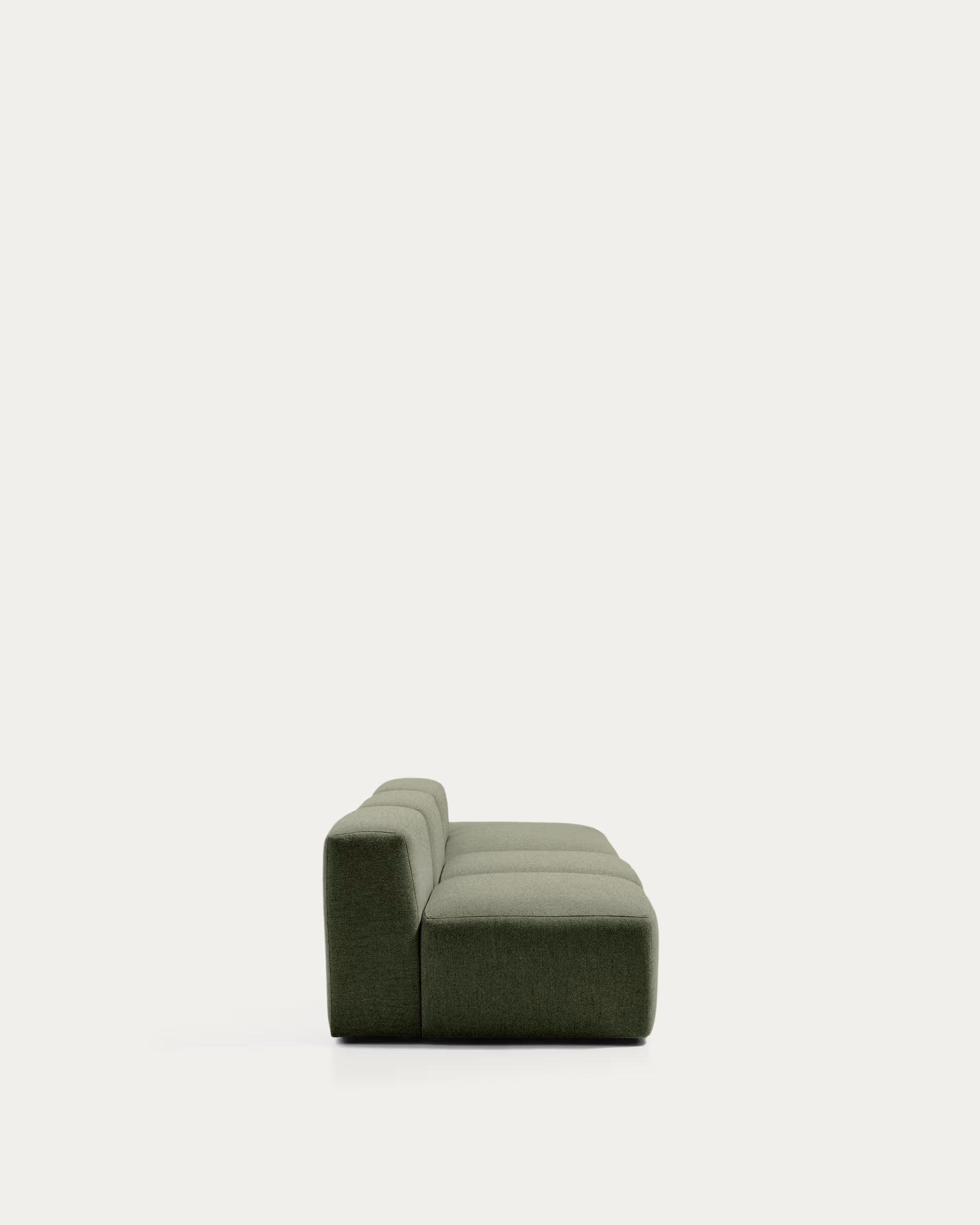 Sofa 3-osobowa prawostronna BLOK ciemnozielony szenil
