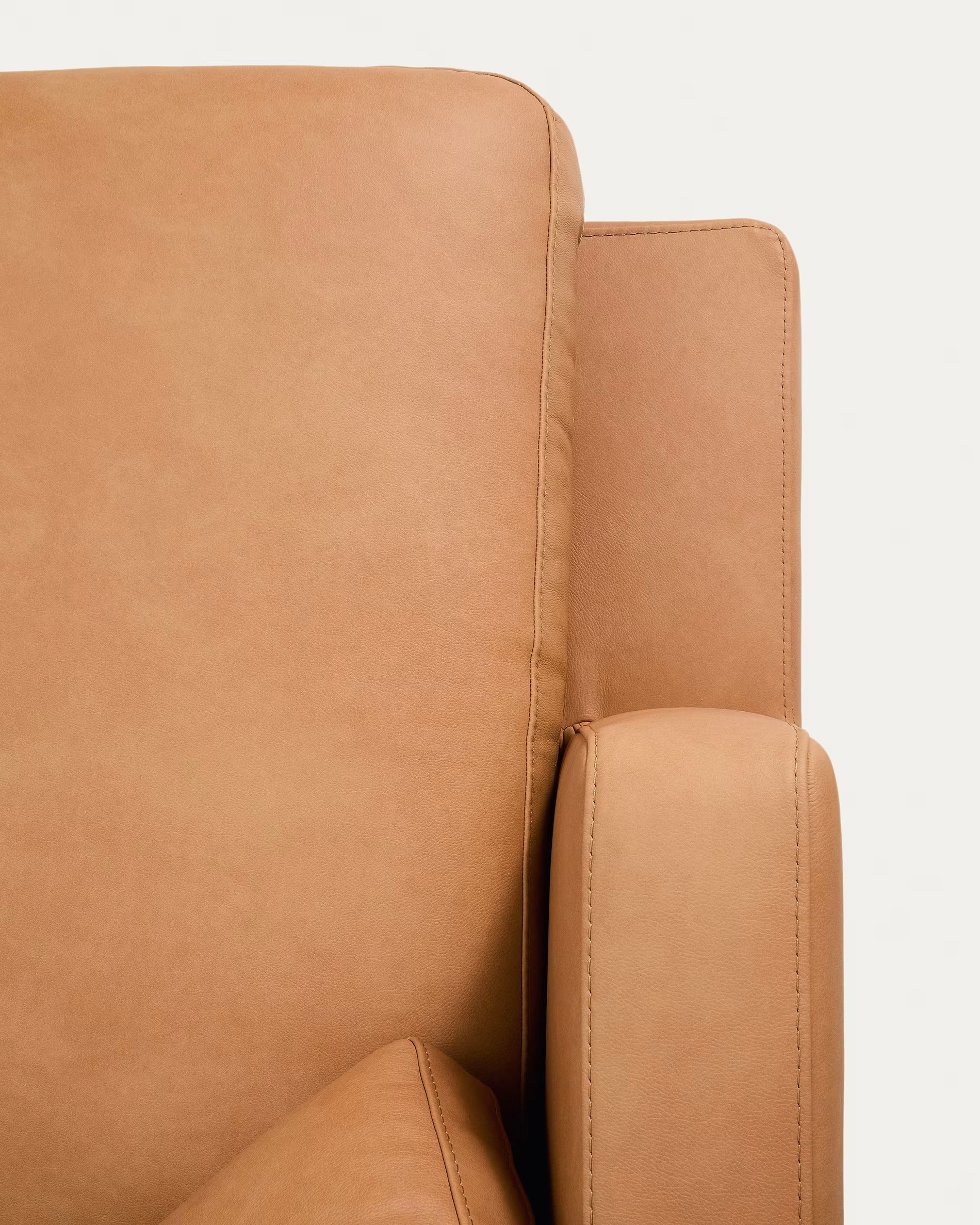 4-sitzige linke Eckcouch GALA aus echtem Leder