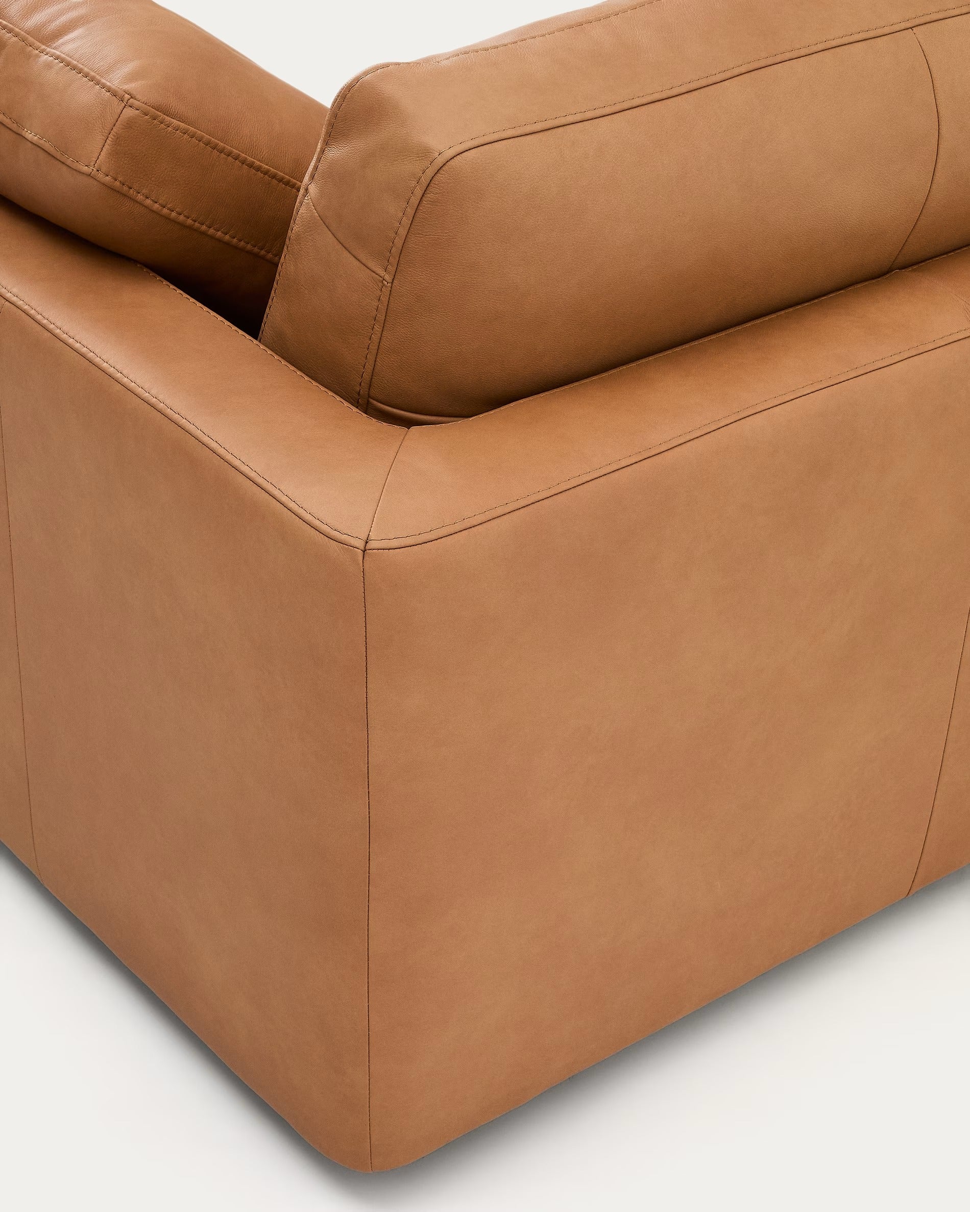 4-sitzige linke Eckcouch GALA aus echtem Leder