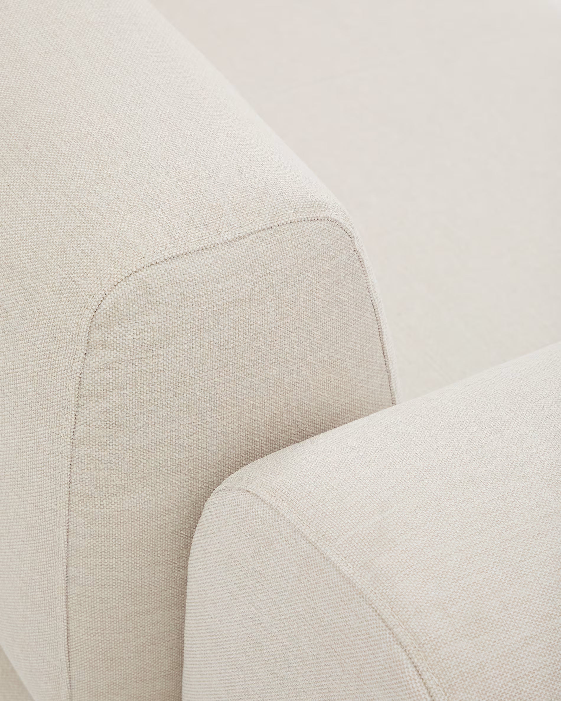 Sofa 2-sitzig mit Armlehnen COMPO beige mit beigem Gestell