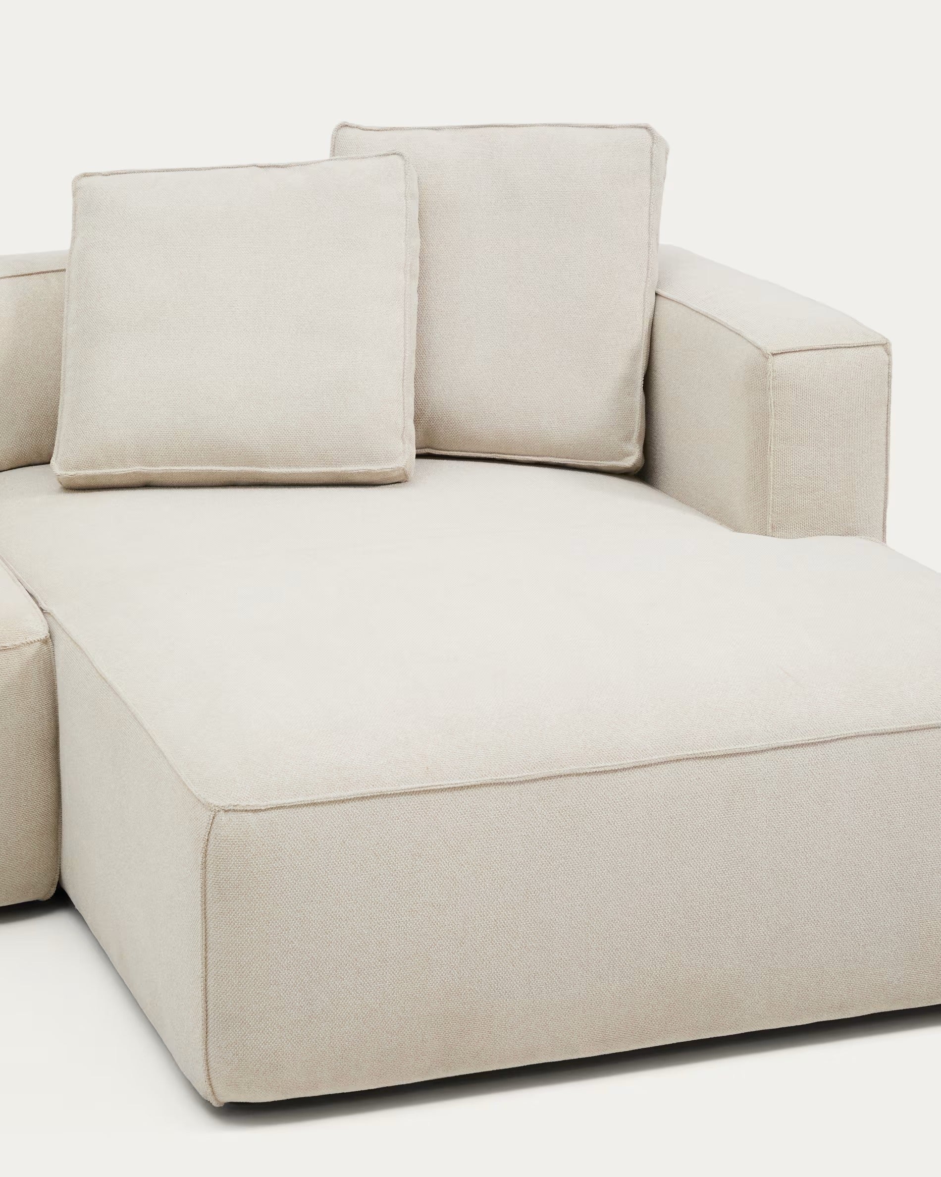 Right-facing 3-seater sofa bed MARELA beige
