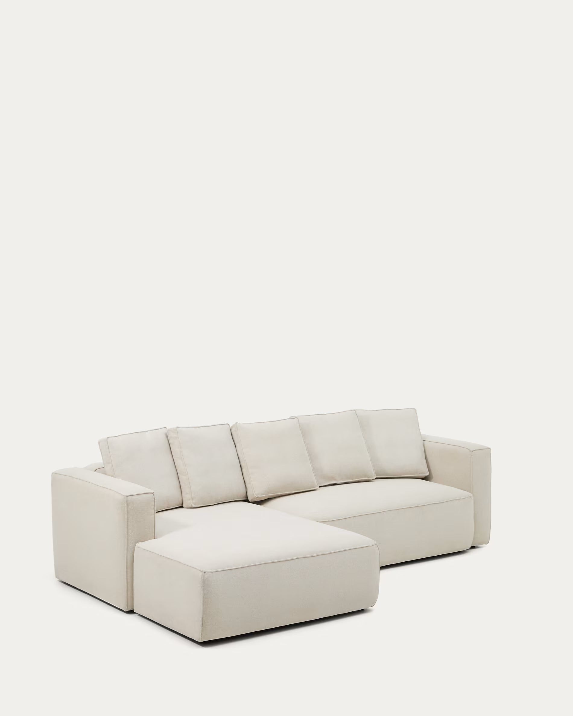 Linksseitiges 3-Sitzer-Sofa mit Schlaffunktion MARELA beige