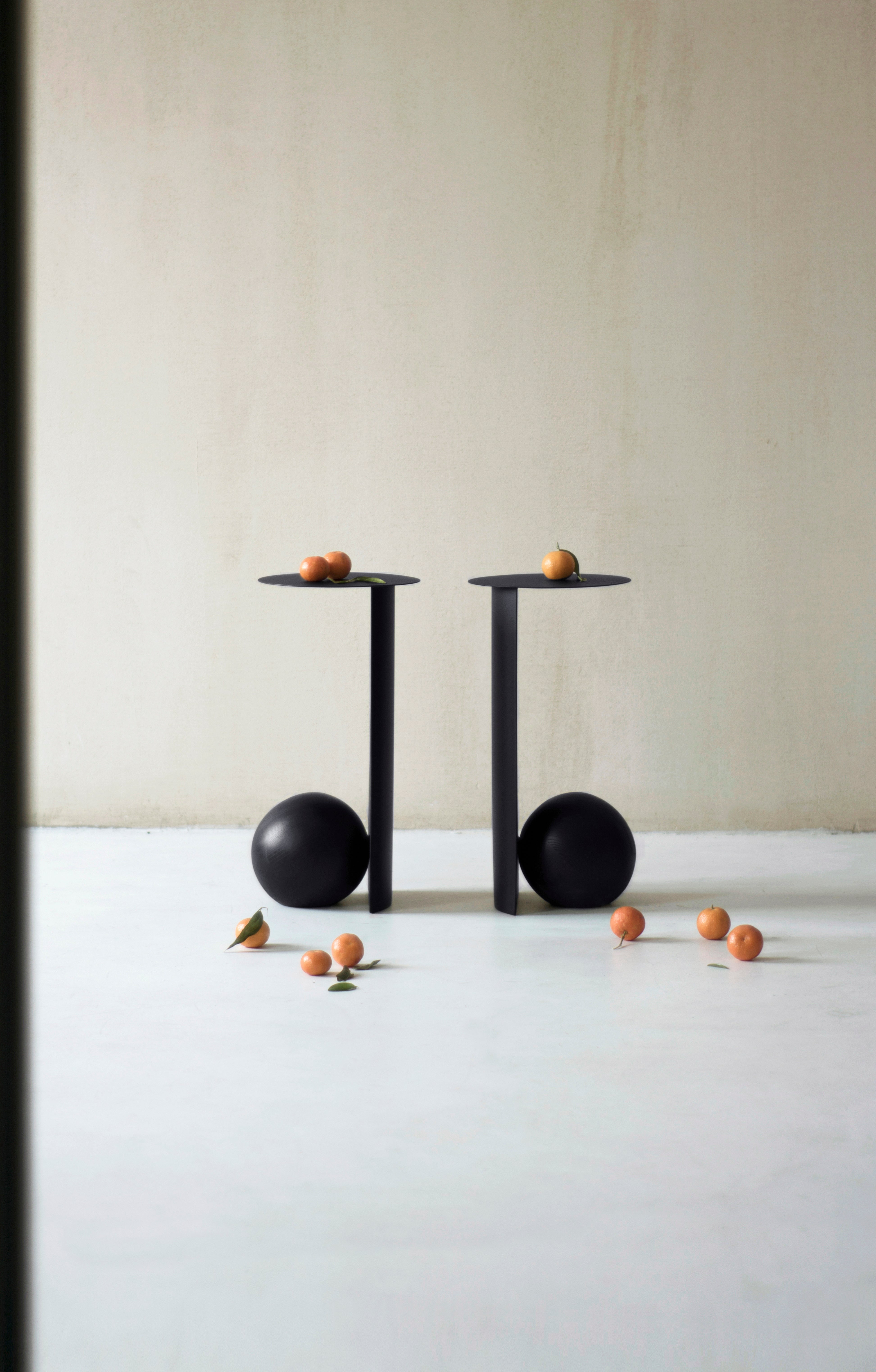 SION Side Table in Steel and Wood