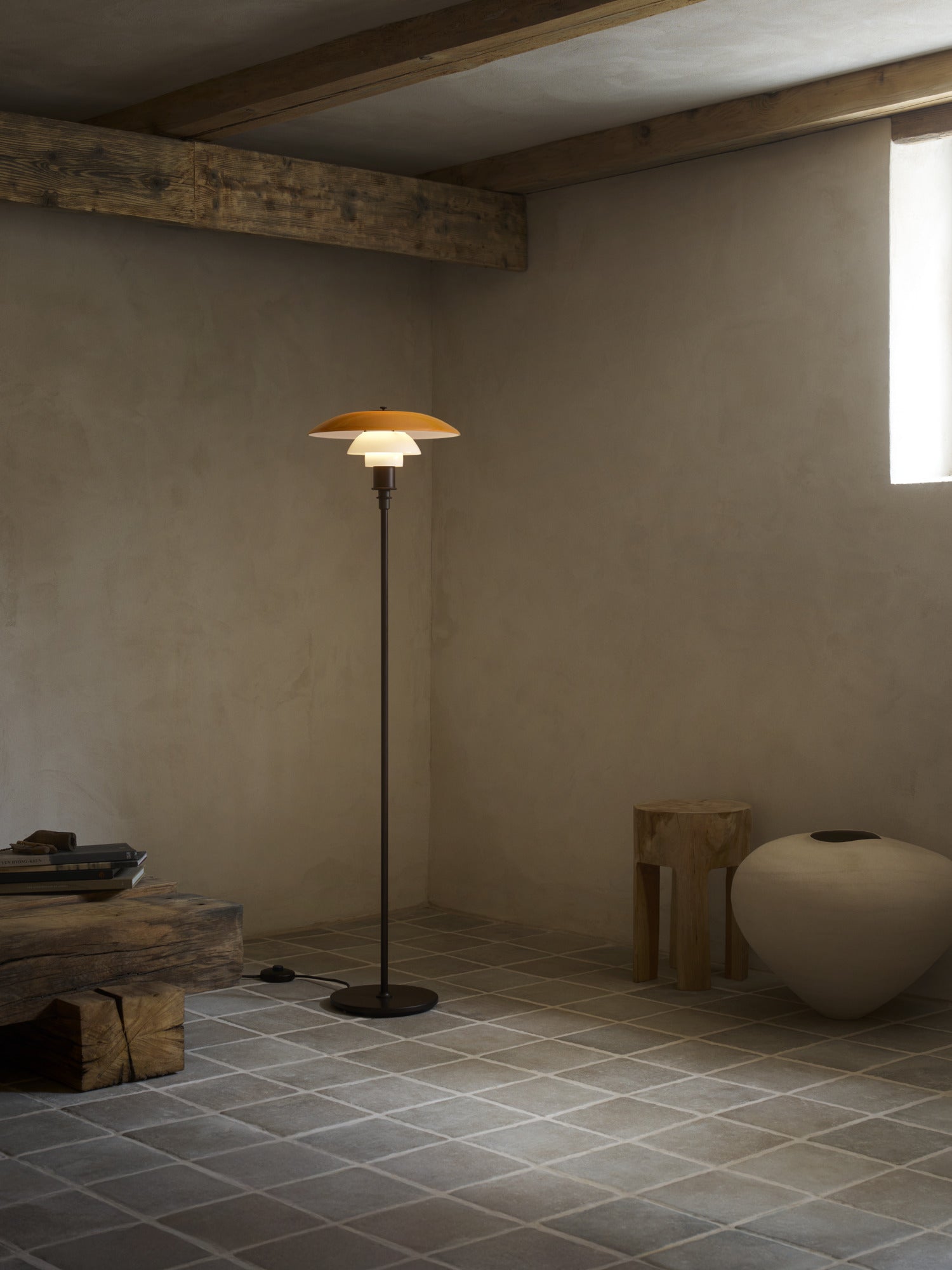PH 3½-2½ Amber Floor Lamp