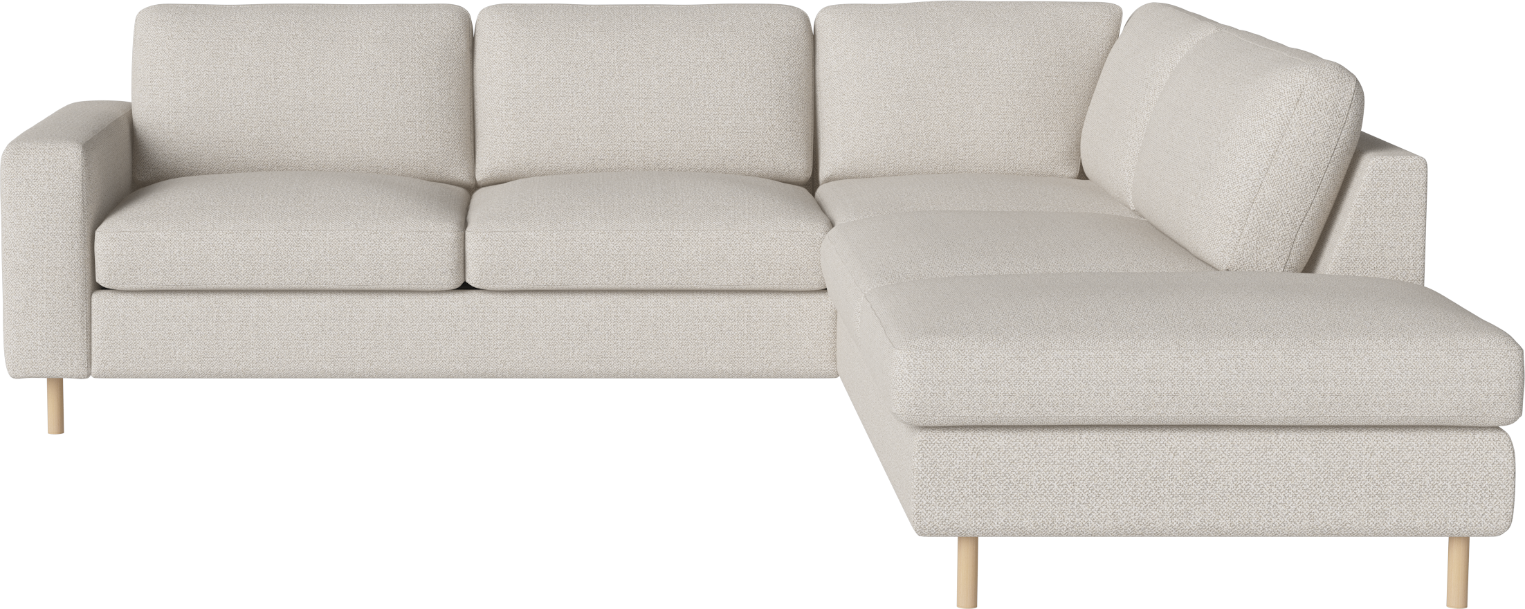 Open corner right -sided scandinavia white -like base