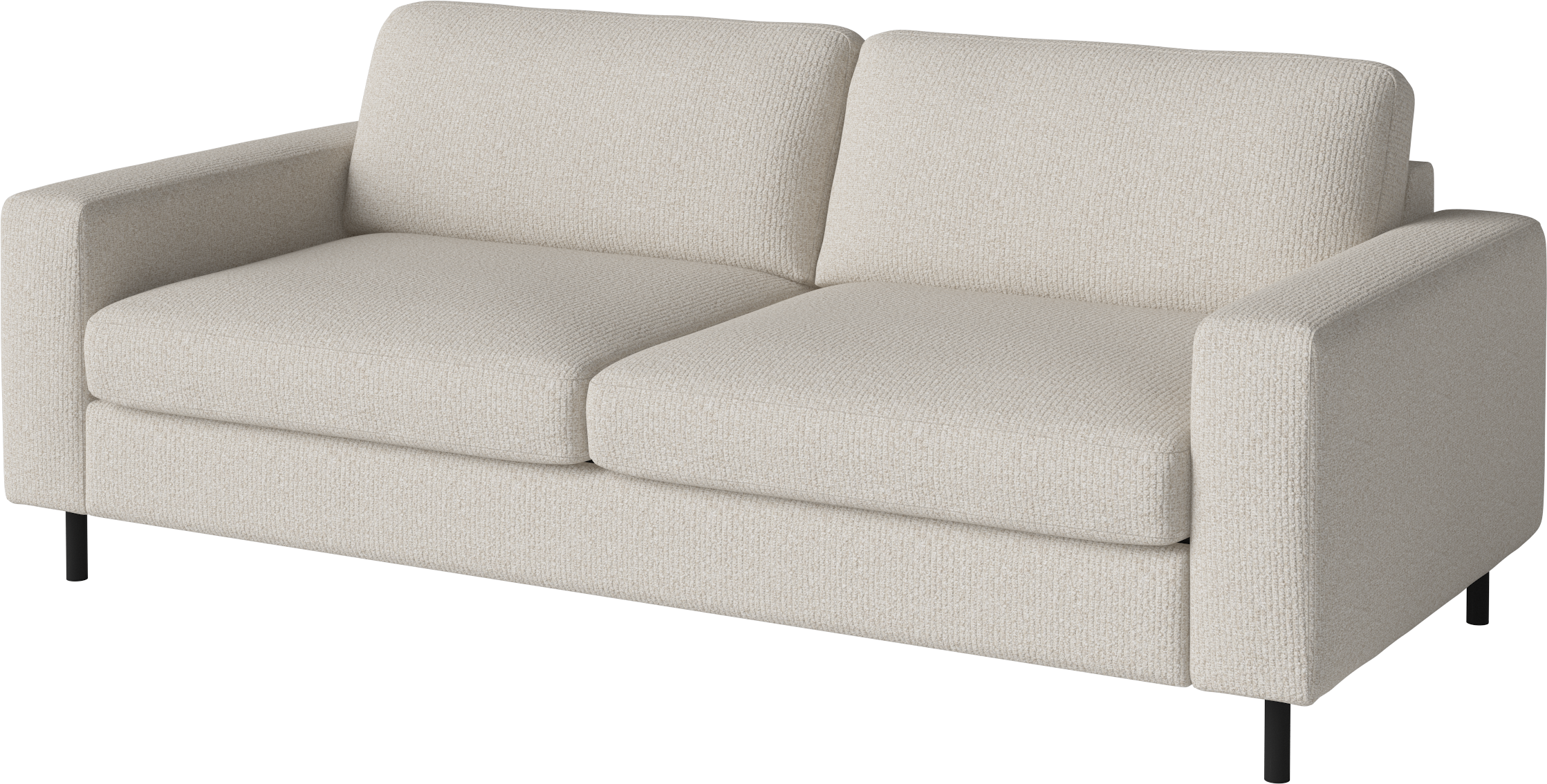 2.5-person sofa Scandinavia base of black oak wood
