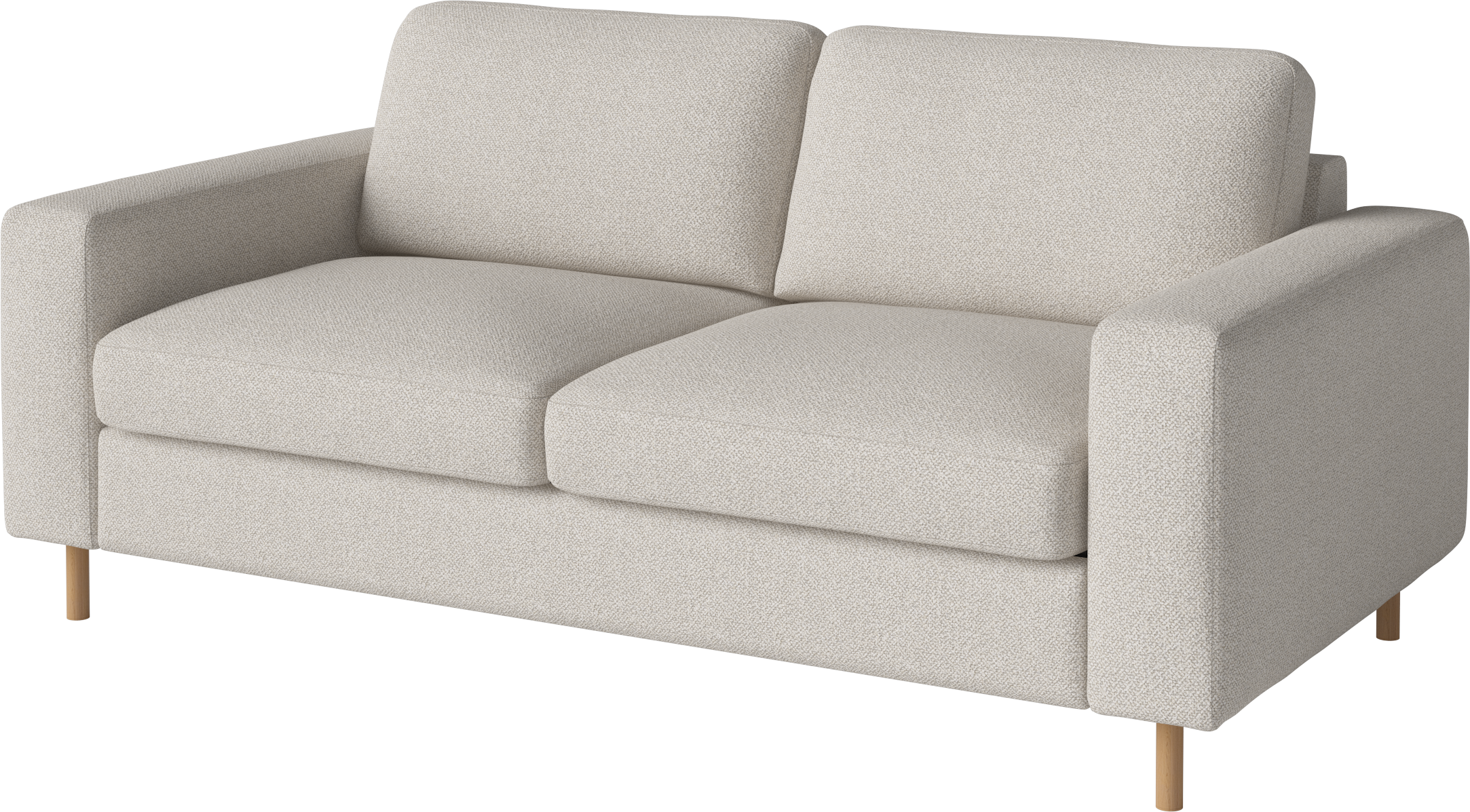 2-person sofa Scandinavia base of oak wood