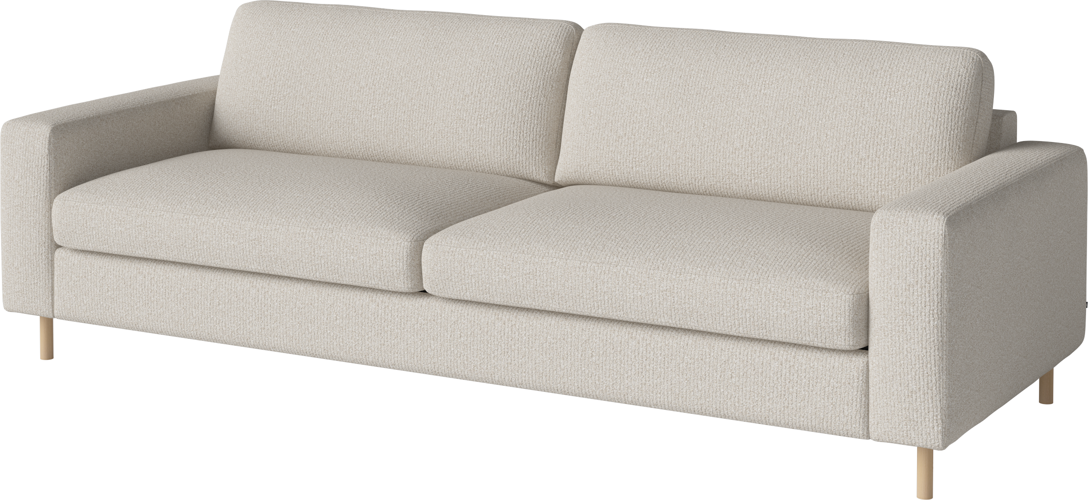 3-person sofa Scandinavia base made of bleached oak wood