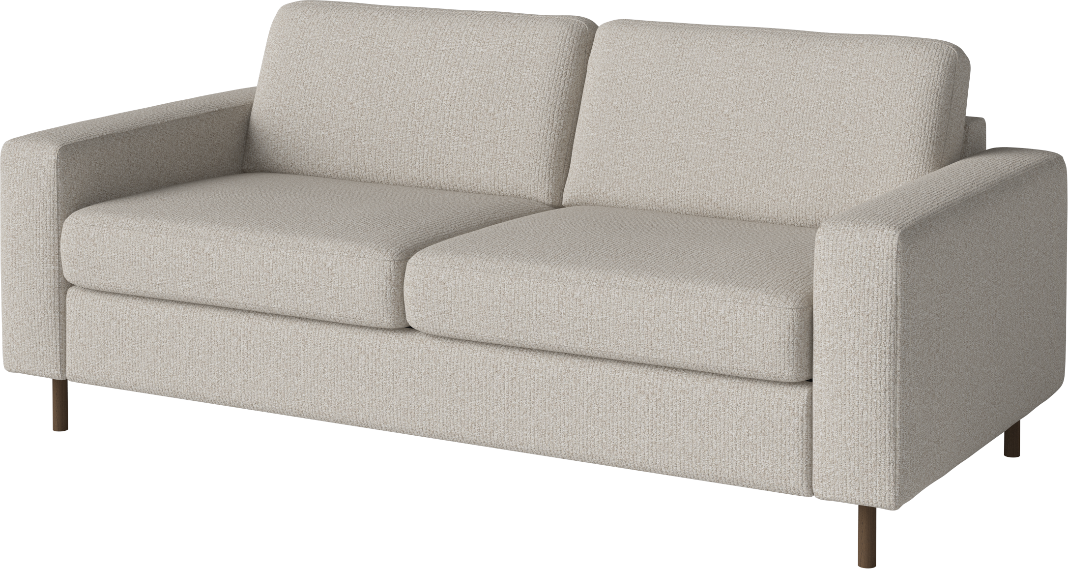 Sofa-Sofa 2,5-Personen-Skandinavien-Basis aus dunklem Eichenholz