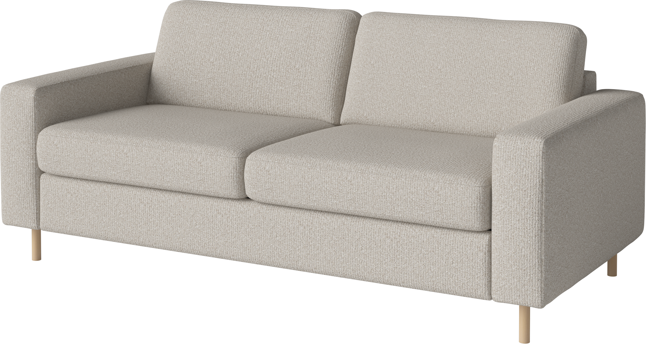 Sofa sofa 2.5 scandinavia base of bleached oak wood