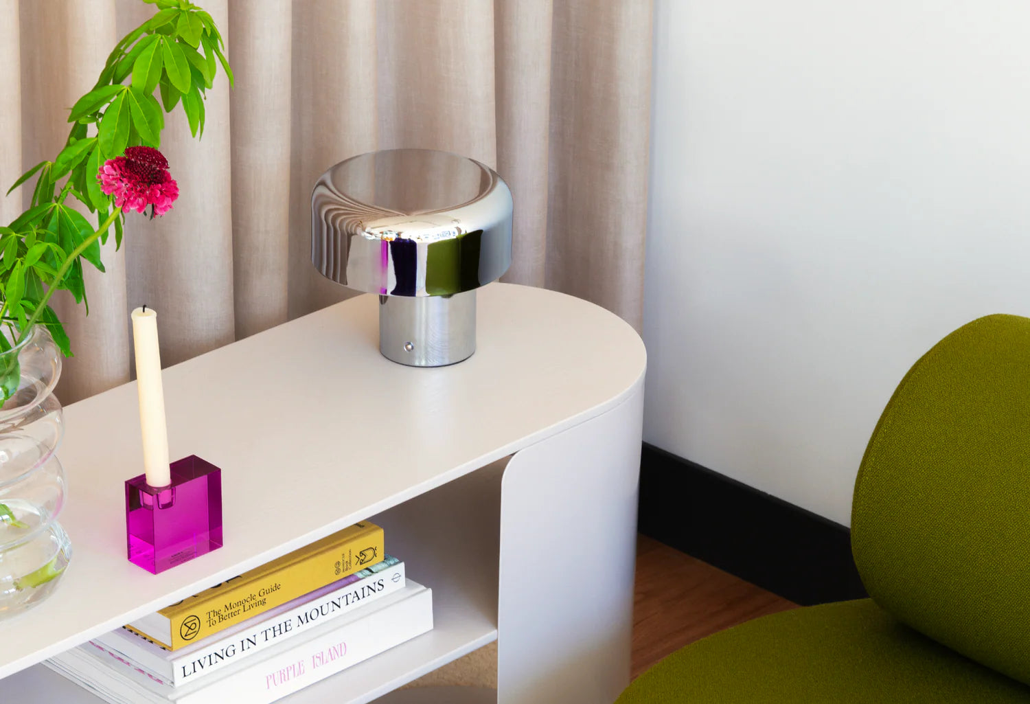 SCOOP Chrome Table Lamp