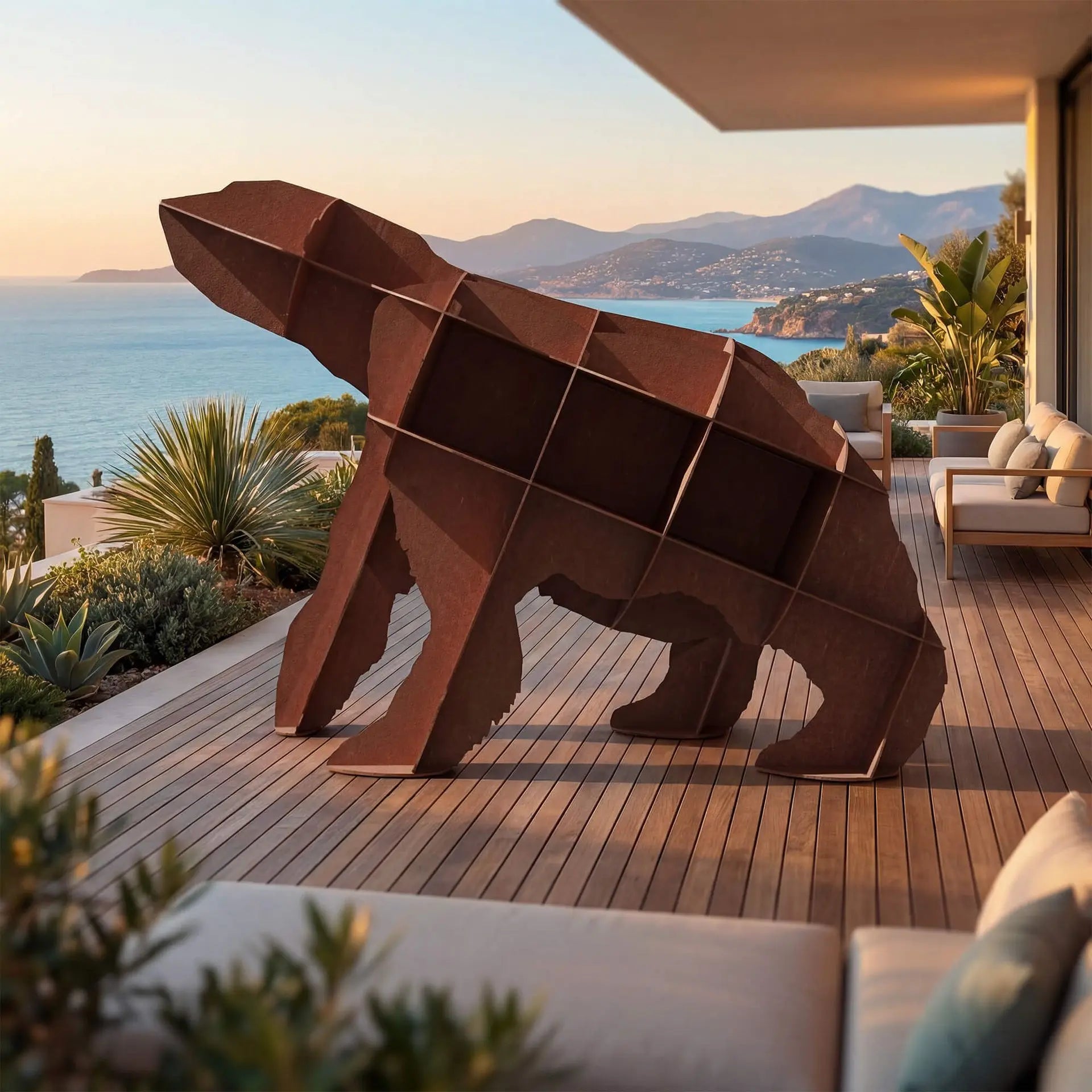 JOE Corten Steel Garden Decoration