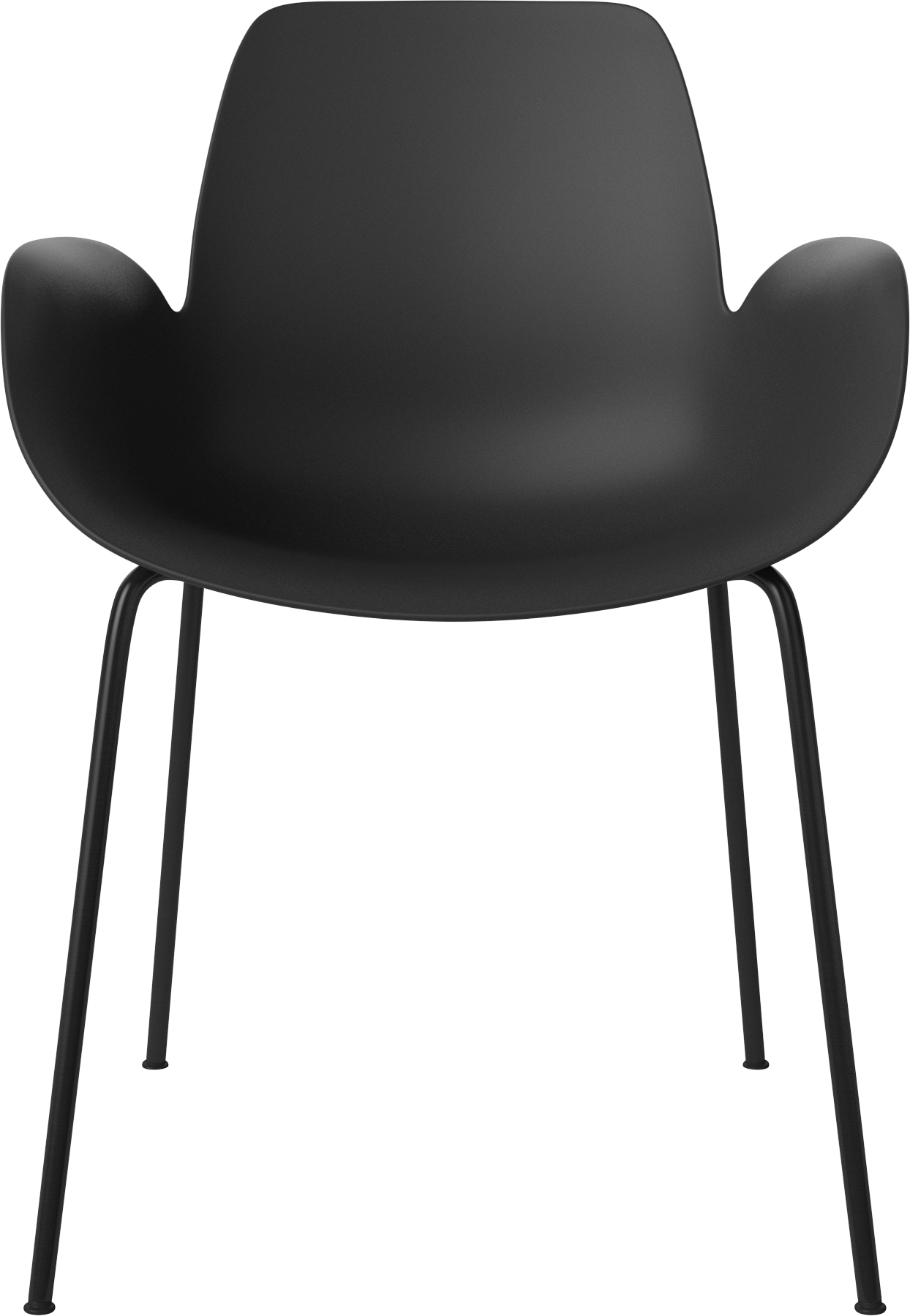 Chair with Seed Black Seed armrests with a black base