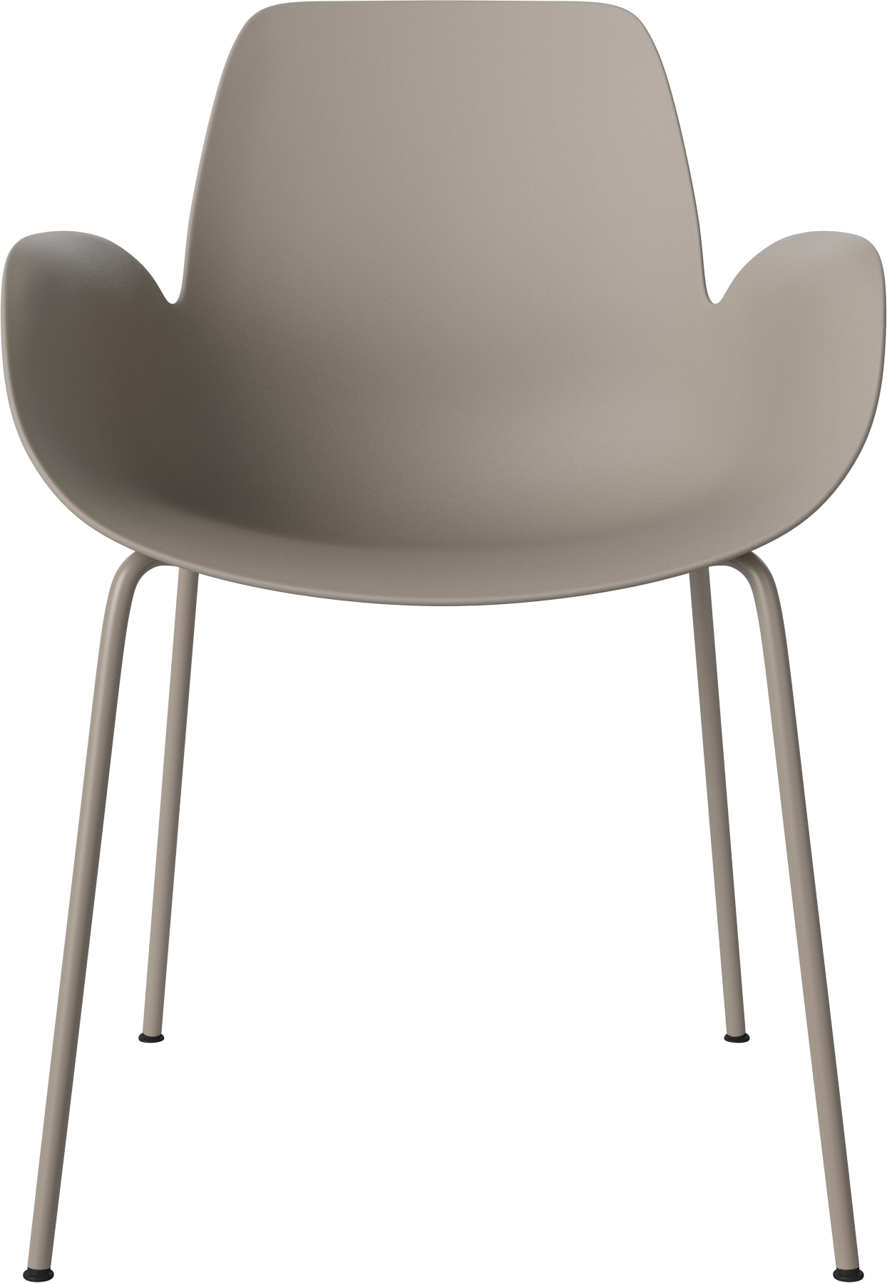 Chair with seed beige armrests with a beige base