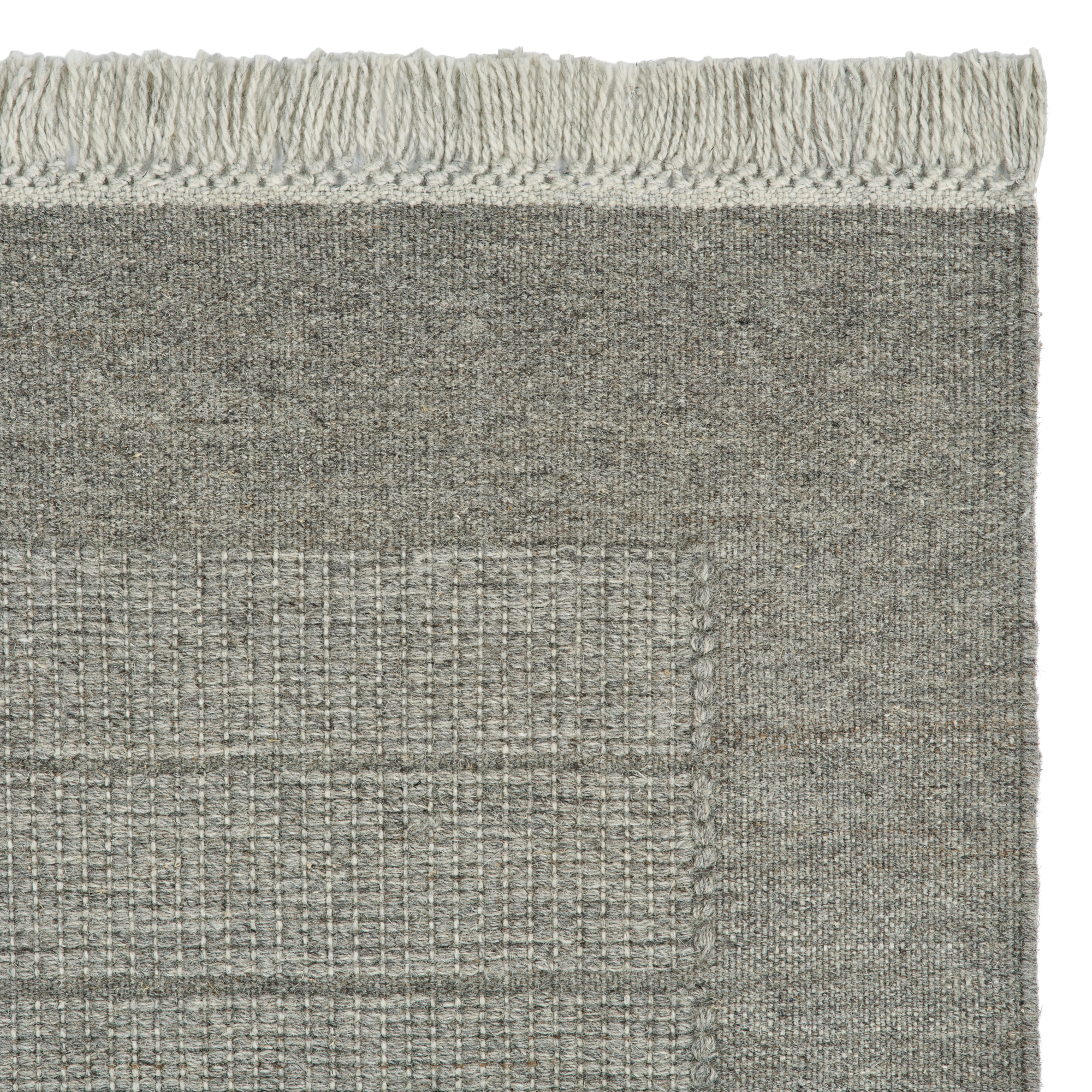 Gray cheese rug