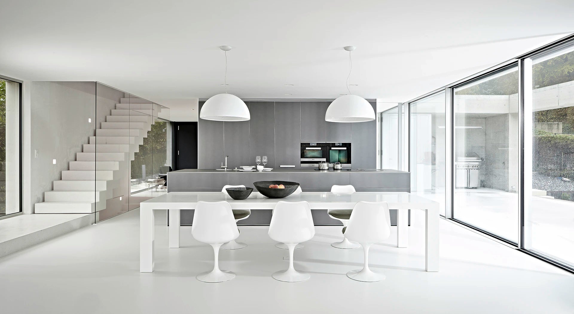 Pendelleuchte SKYGARDEN 2 glänzend weiß