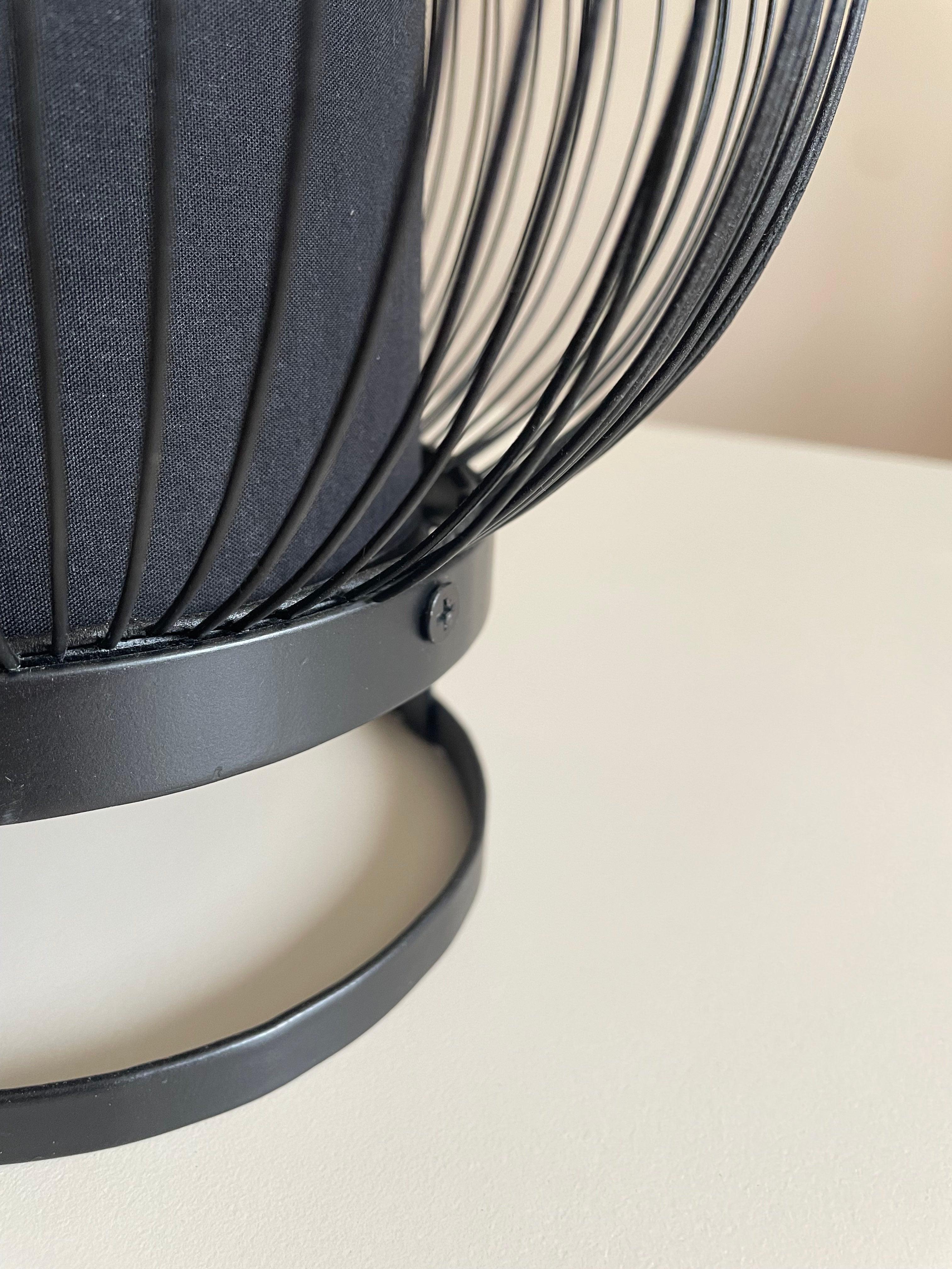 Impatrice black table lamp - post -exposure