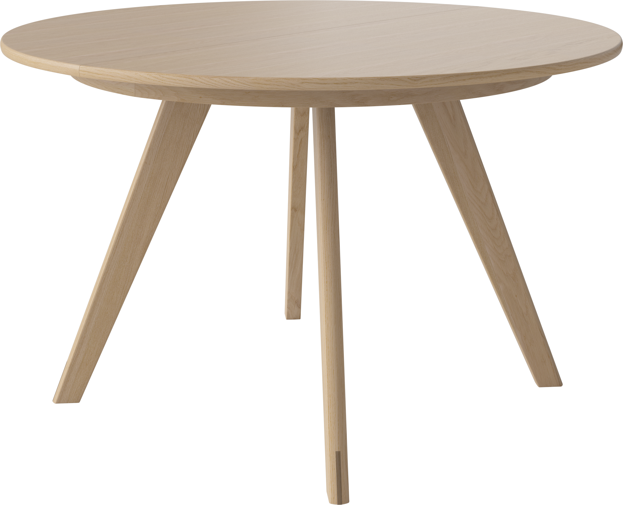 Soft Mood table base made of bleached oak wood