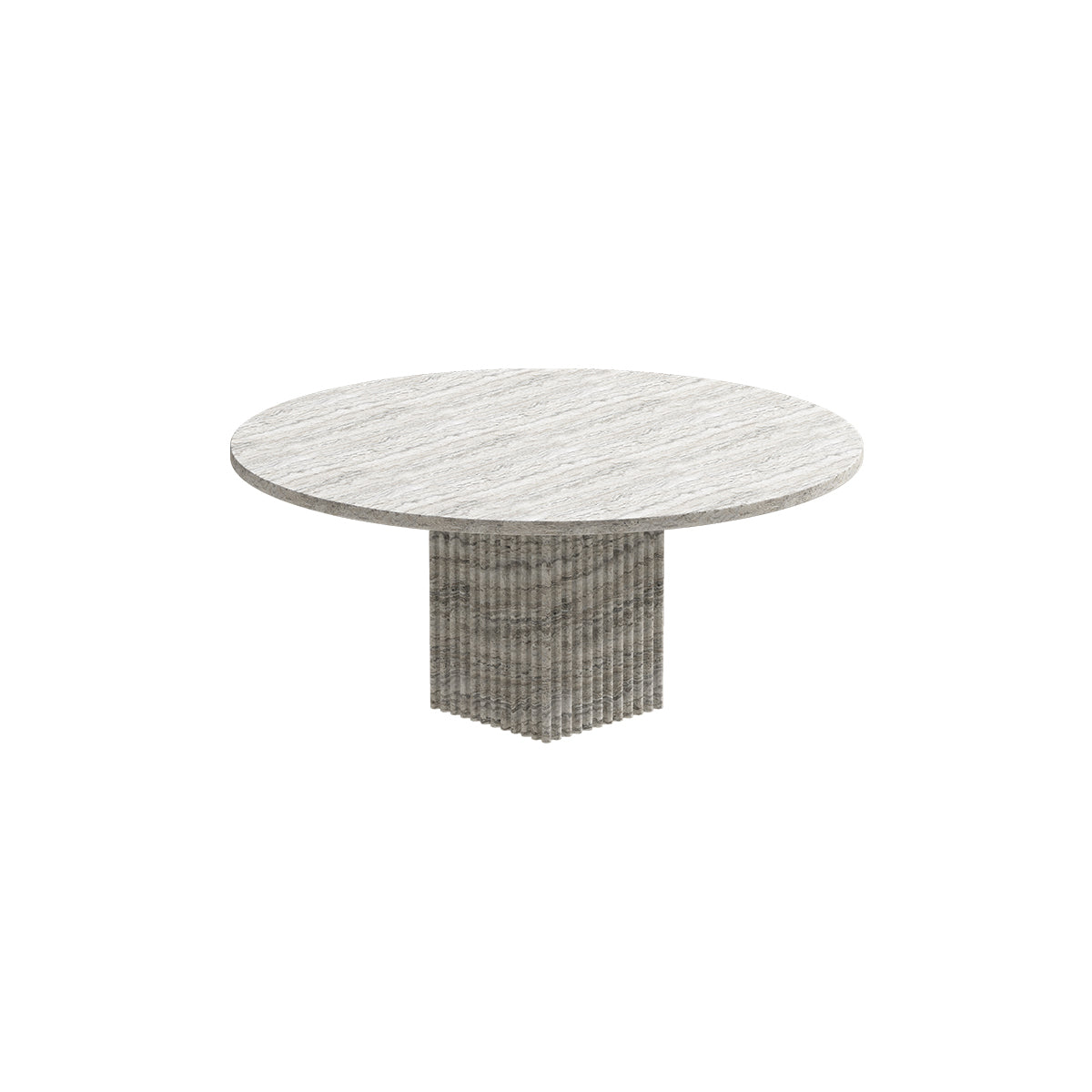 SOHO Gray Travertine Coffee Table