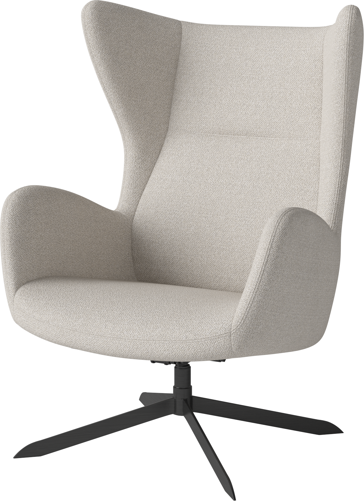 Solo upholstered chair black base