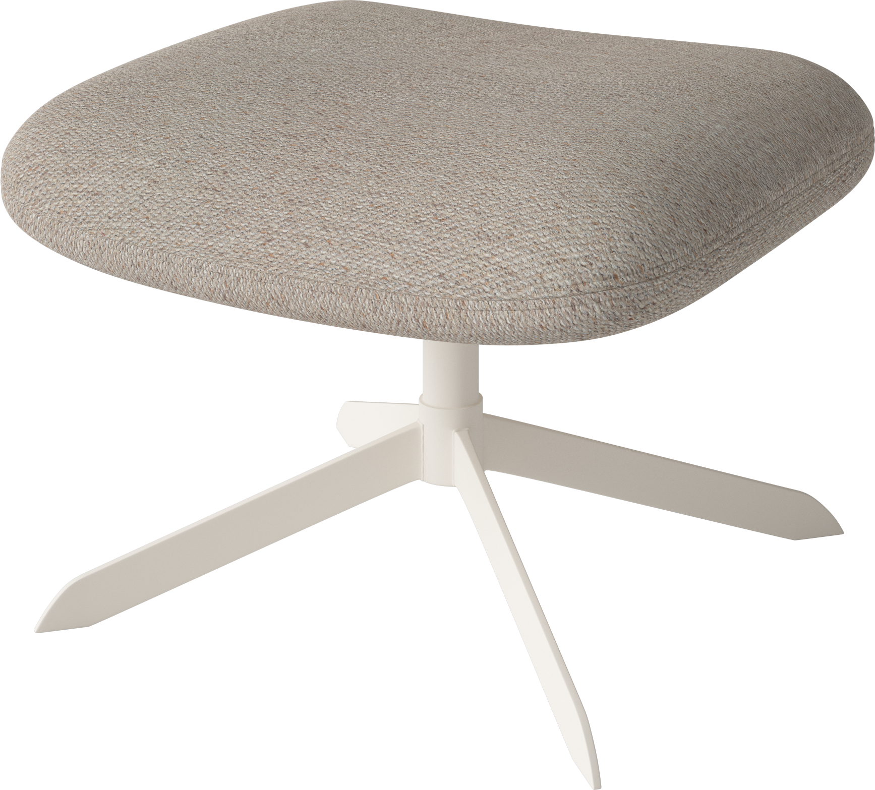 Solo curated edition footstool Creamy base