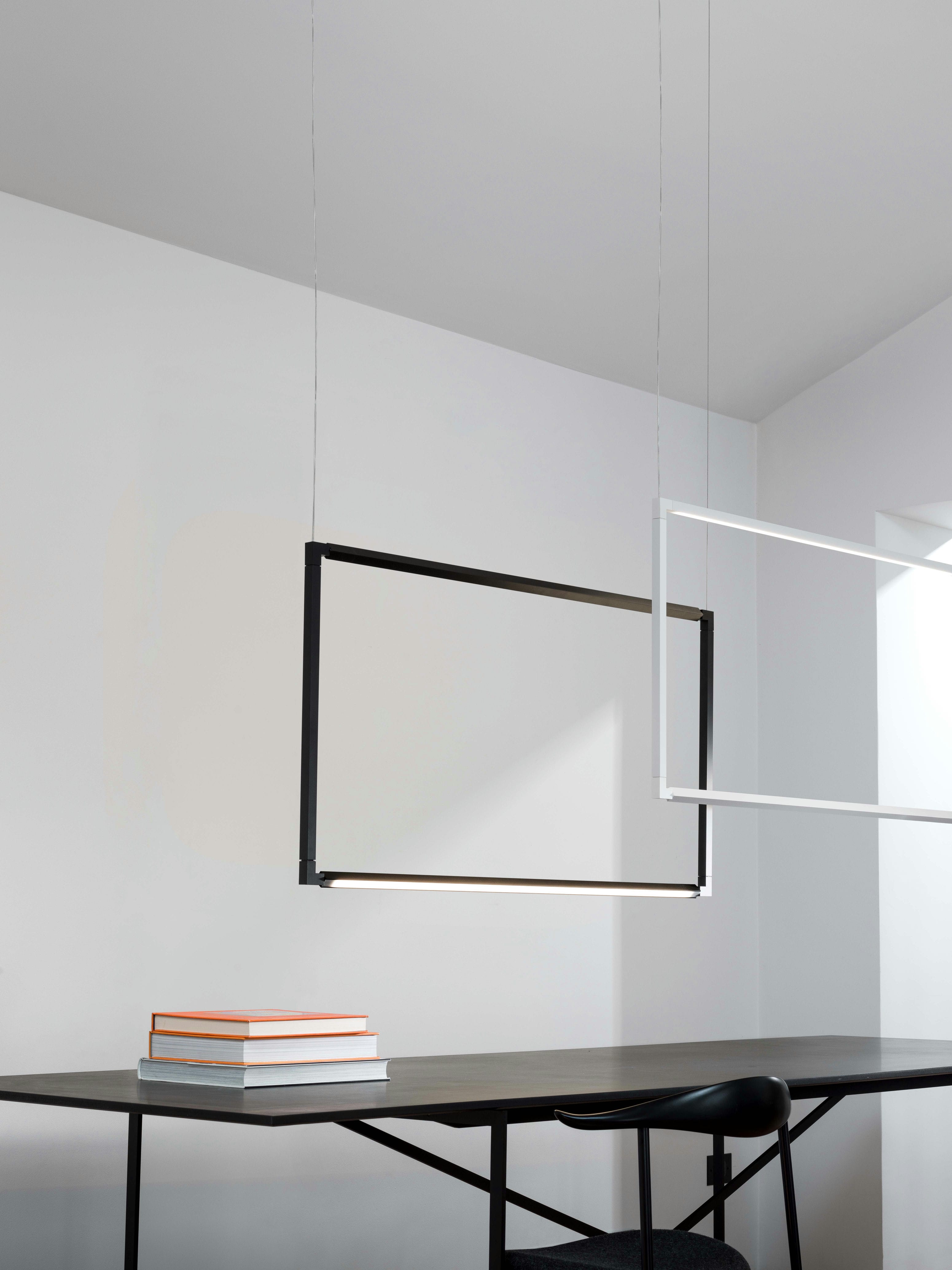 Hanging lamp Spigolo vertical aluminum