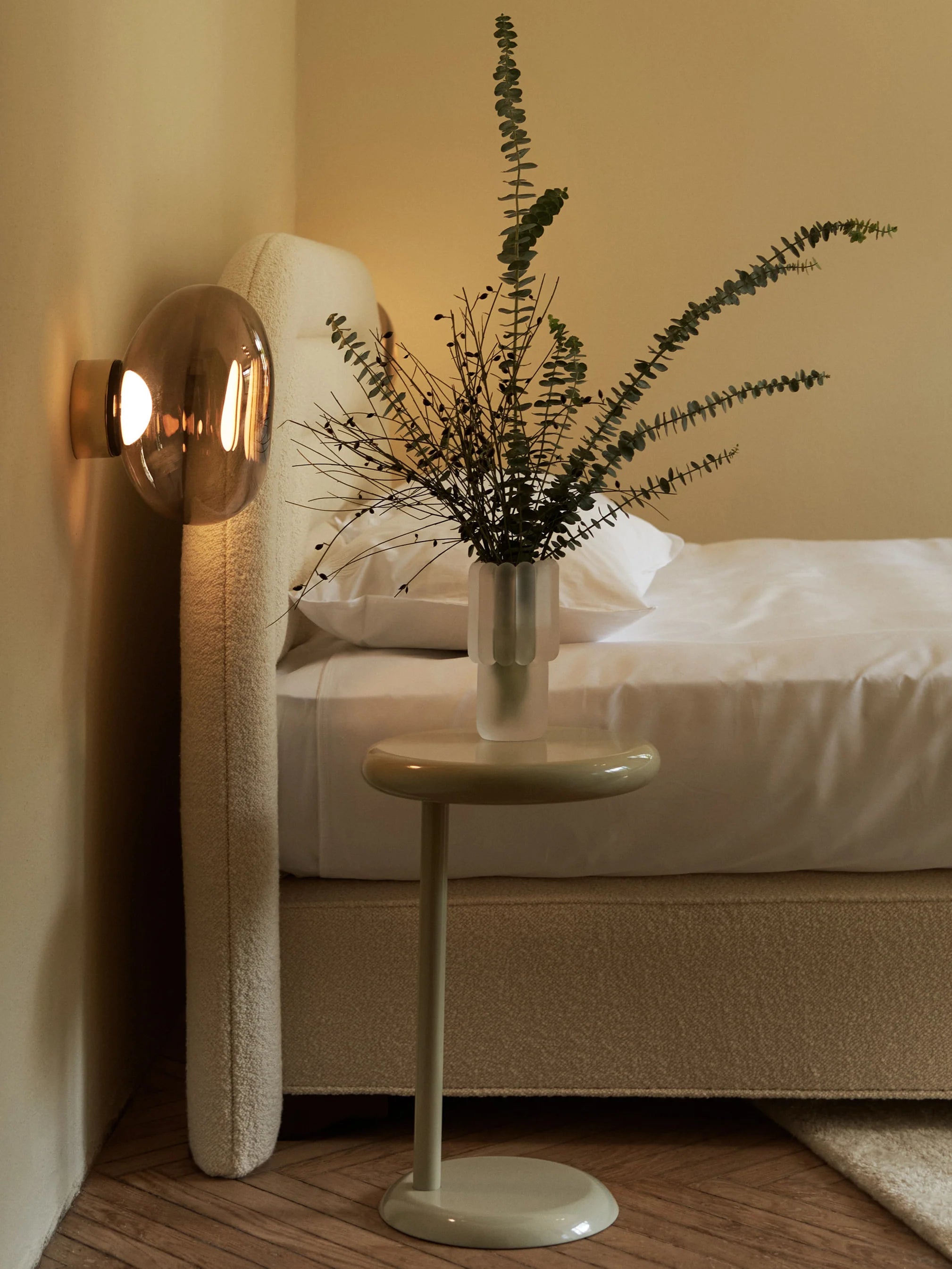 Cream Round Side Table SPOT
